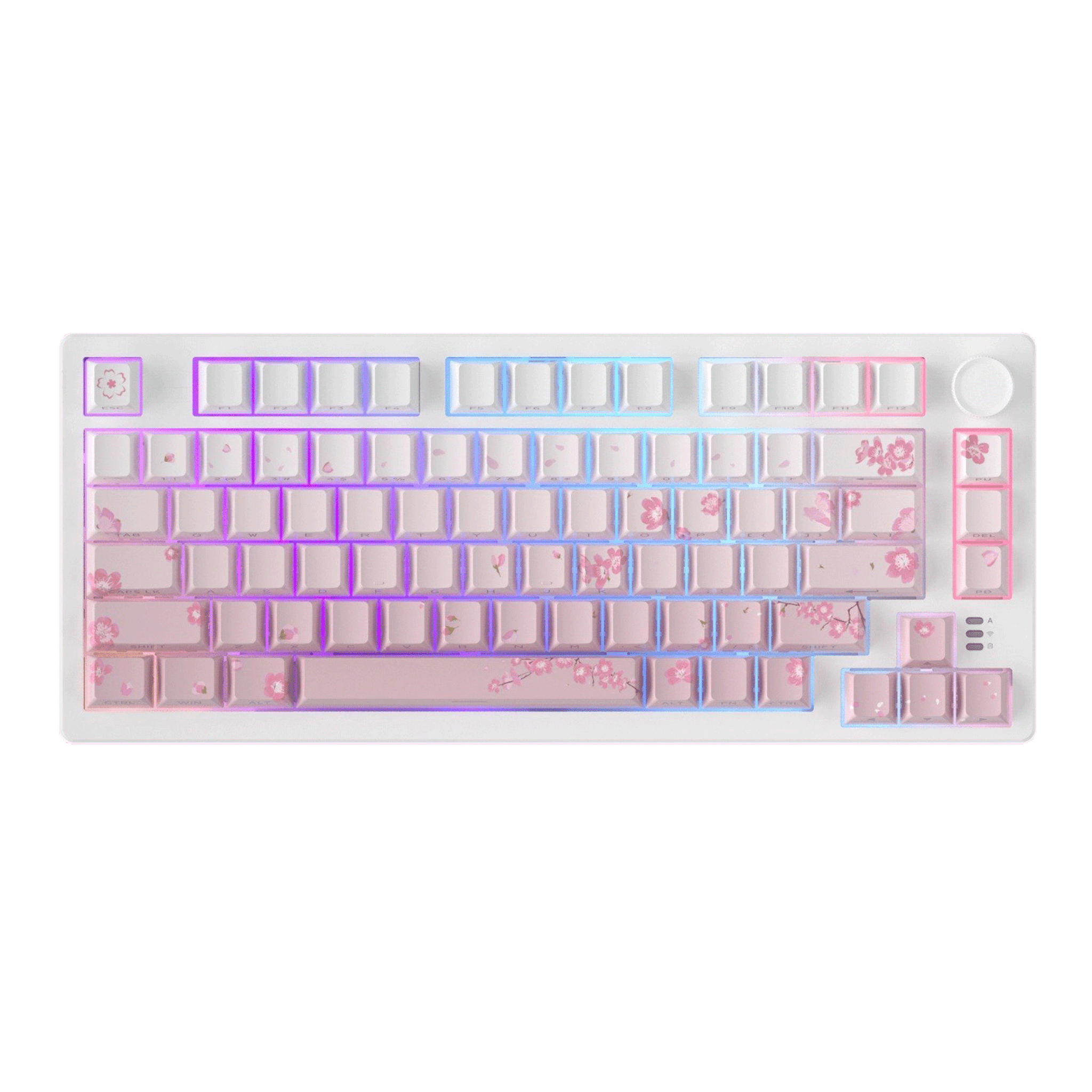 Bàn phím cơ gaming Dareu EK75 Pro | 3 Mode, TKL, Linear Switch, RGB, Pink