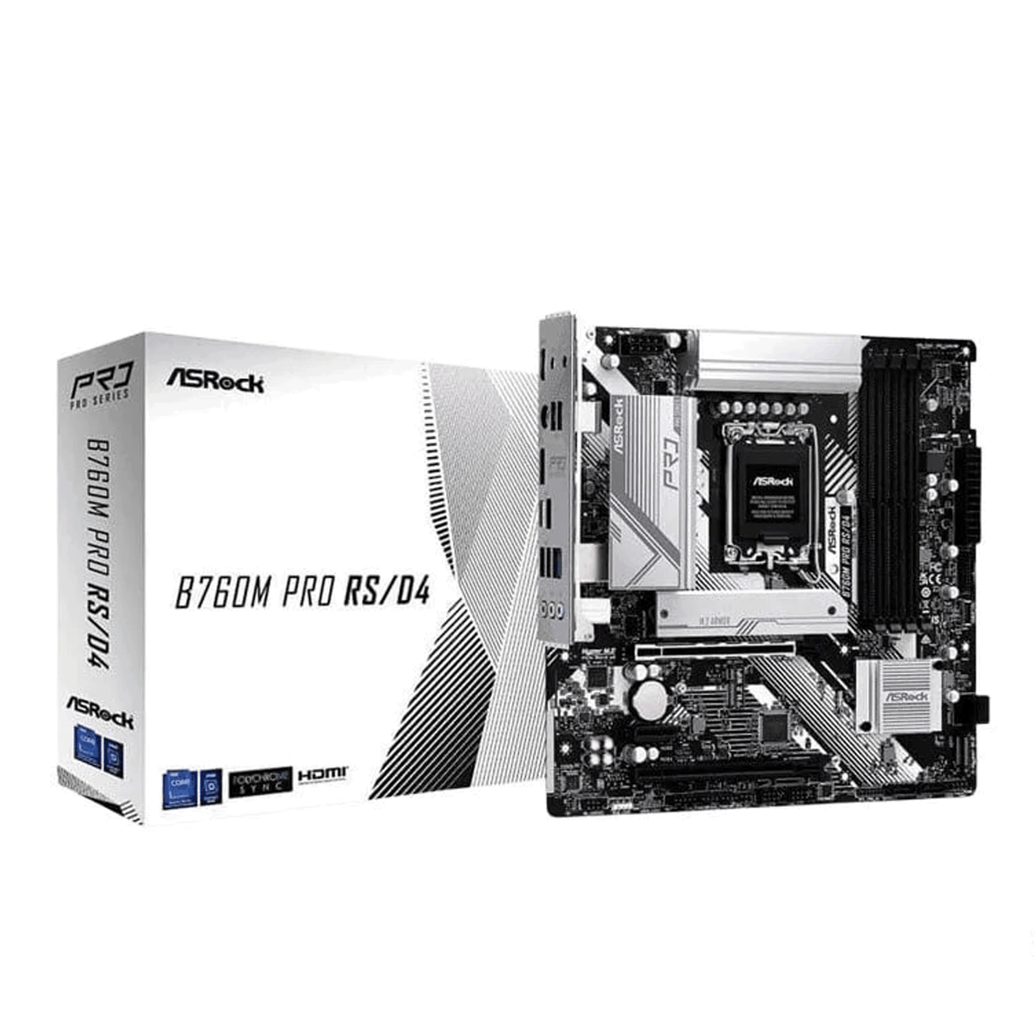 Mainboard ASRock B760M Pro RS DDR4 | LGA 1700, mATX, 4 khe RAM