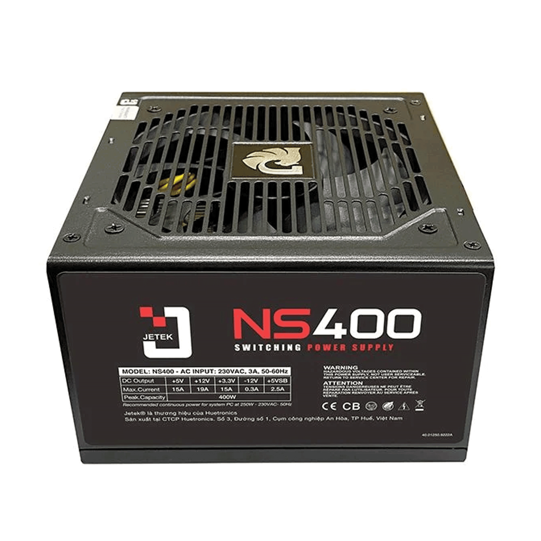 Nguồn máy tính Jetek NS400W | Non Modular, ATX