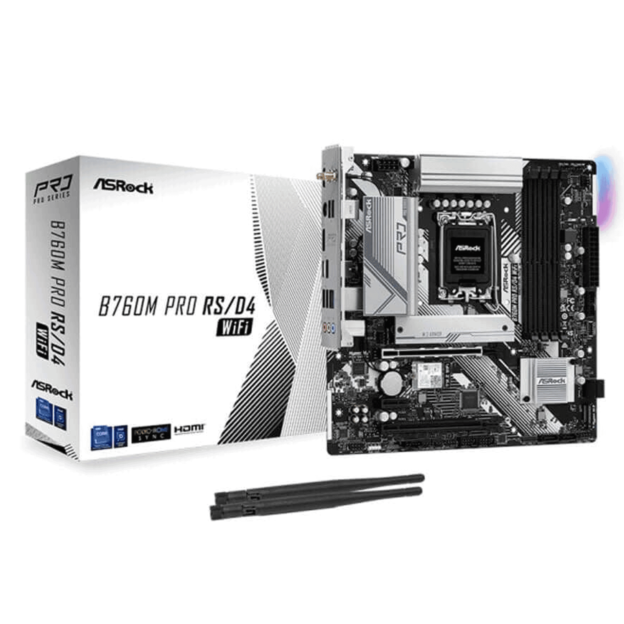 Mainboard ASRock B760M Pro RS Wifi DDR4 | LGA 1700, mATX, 4 khe RAM