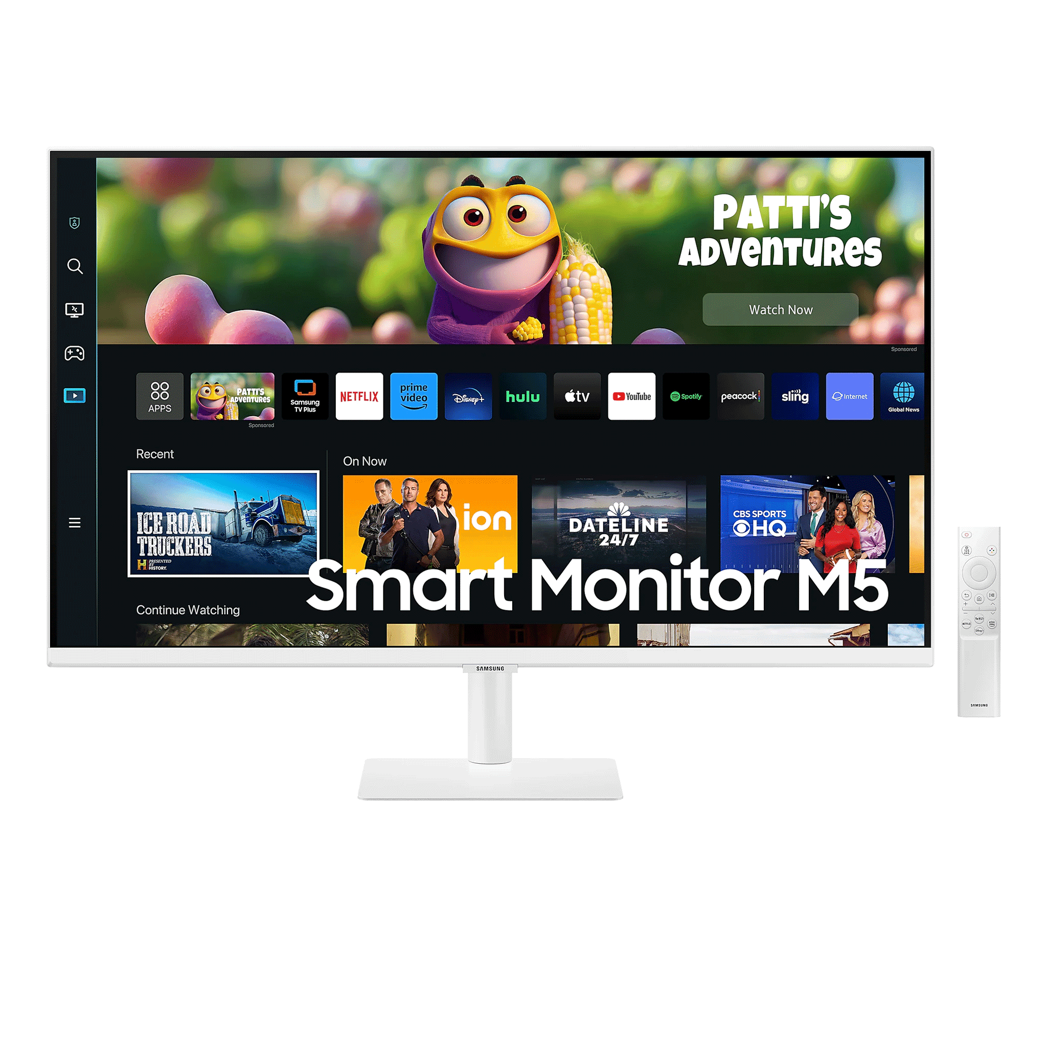 Màn hình thông minh Samsung M5 LS32CM501EEXXV | 32 inch, Full HD, VA, 60Hz, 4ms, Wifi + BT + Remote, phẳng
