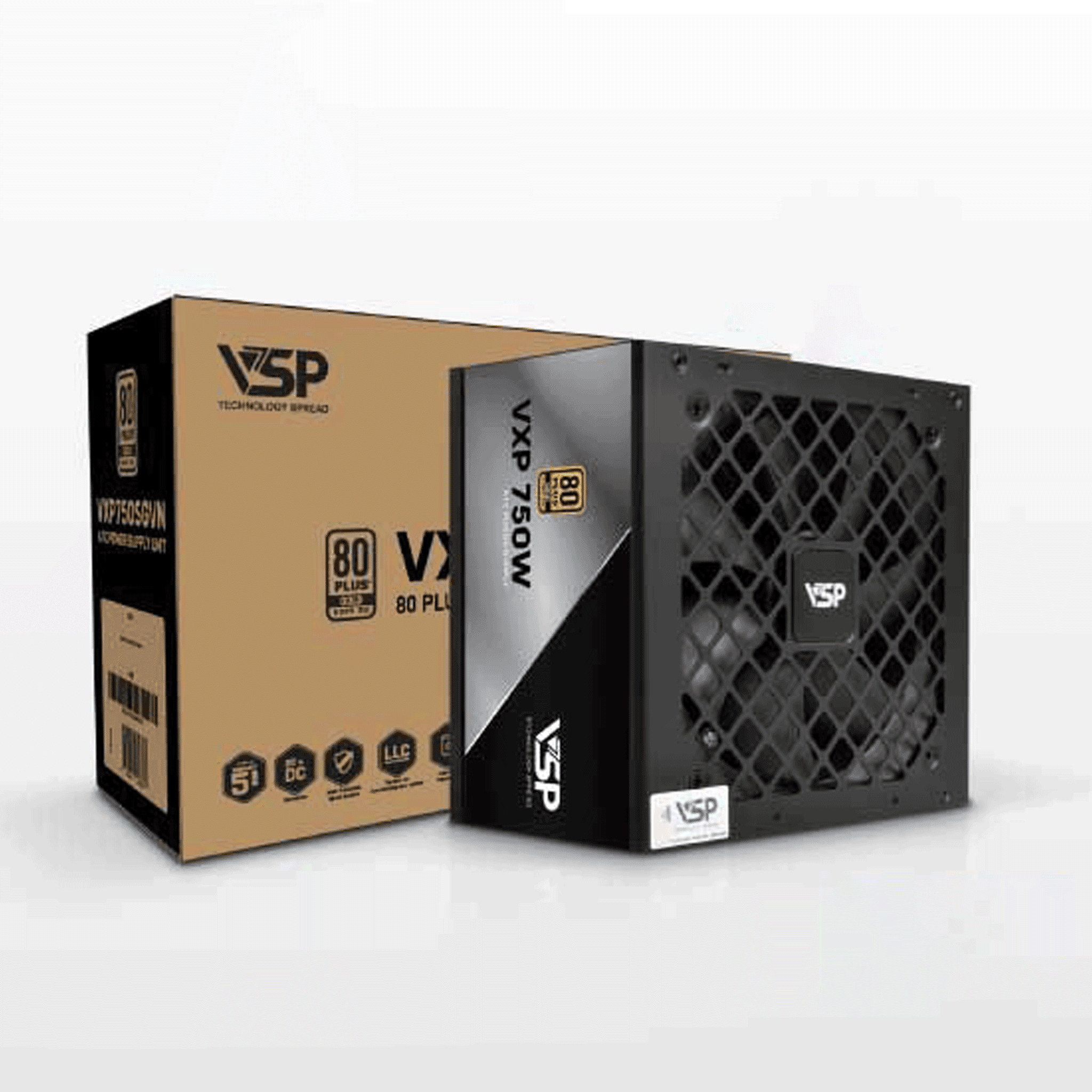 Nguồn máy tính VSP VXP 750 W 750W 80 Plus Gold | Full Modular, ATX
