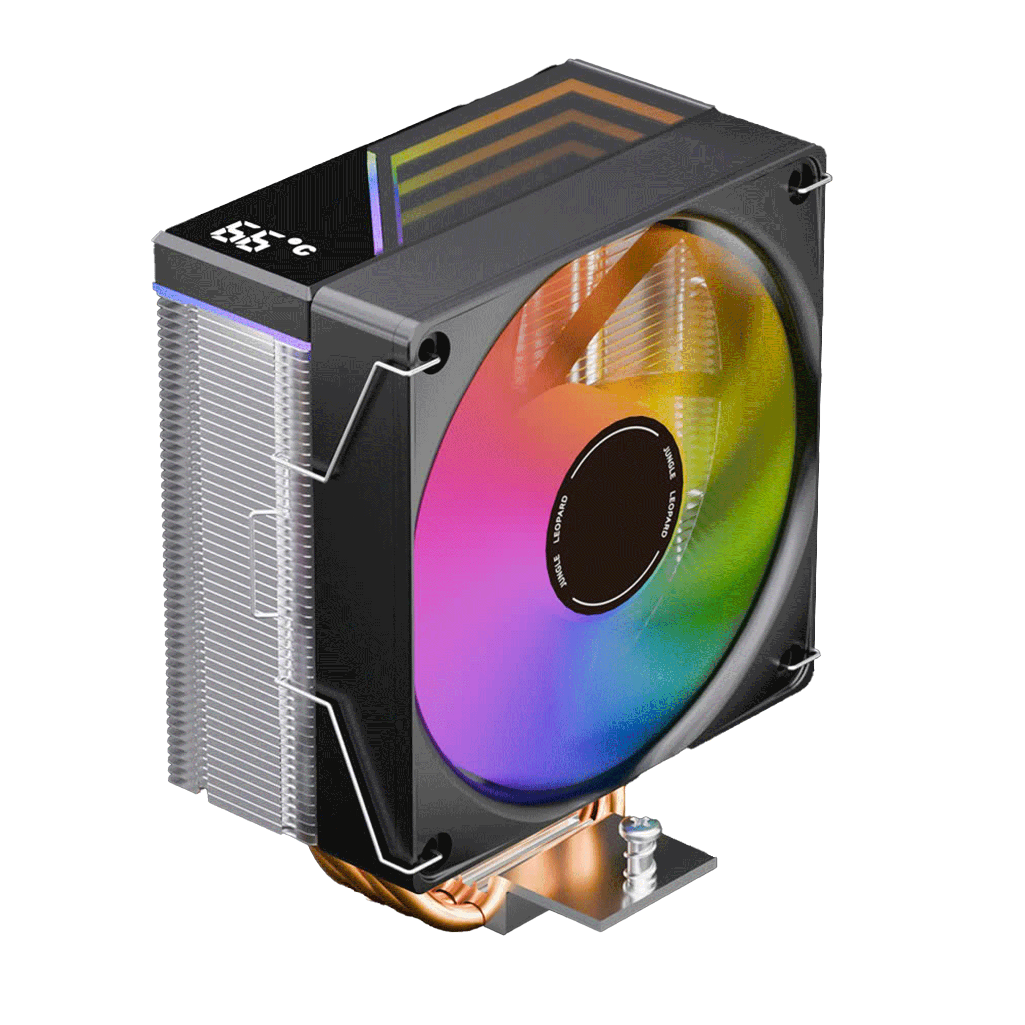 Tản nhiệt khí Leopard K420E Digital LED RGB | Hỗ trợ Socket 2011, màu đen