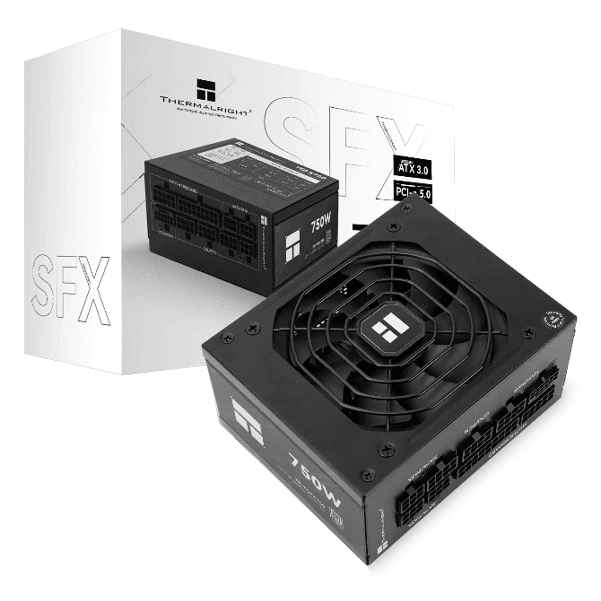 Nguồn máy tính Thermalright SFX TGFX 750W | F-Module 80 Plus gold Atxb.0 Pcie5.0, Đen
