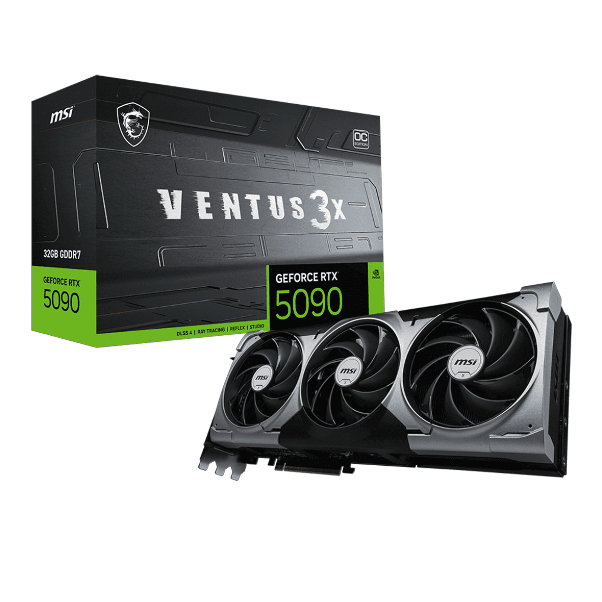 Card màn hình NVIDIA GeForce RTX 5090 MSI VENTUS 3X OC | 32GB GDDR7, 21760 CUDA, 1000W