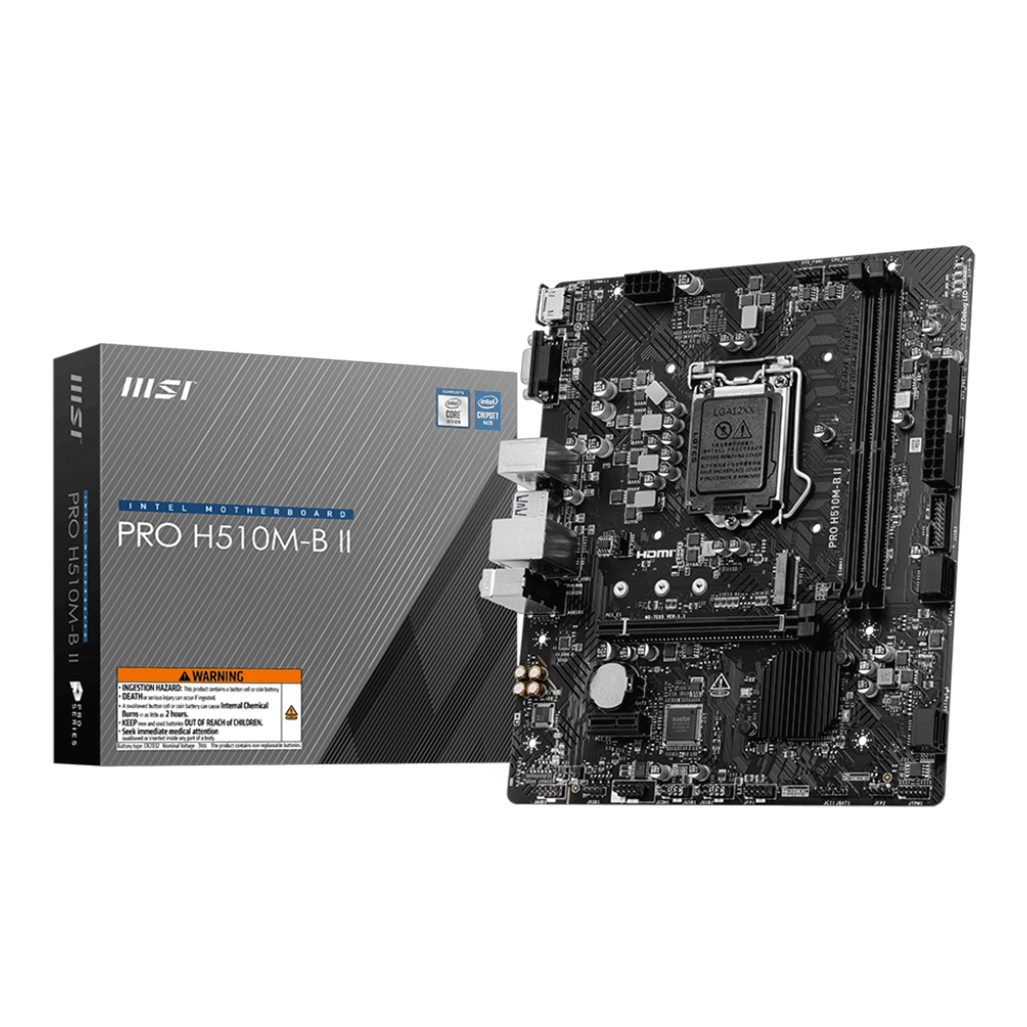 Mainboard MSI Pro H510M-B II DDR4 | LGA 1200, mATX, 4 khe RAM