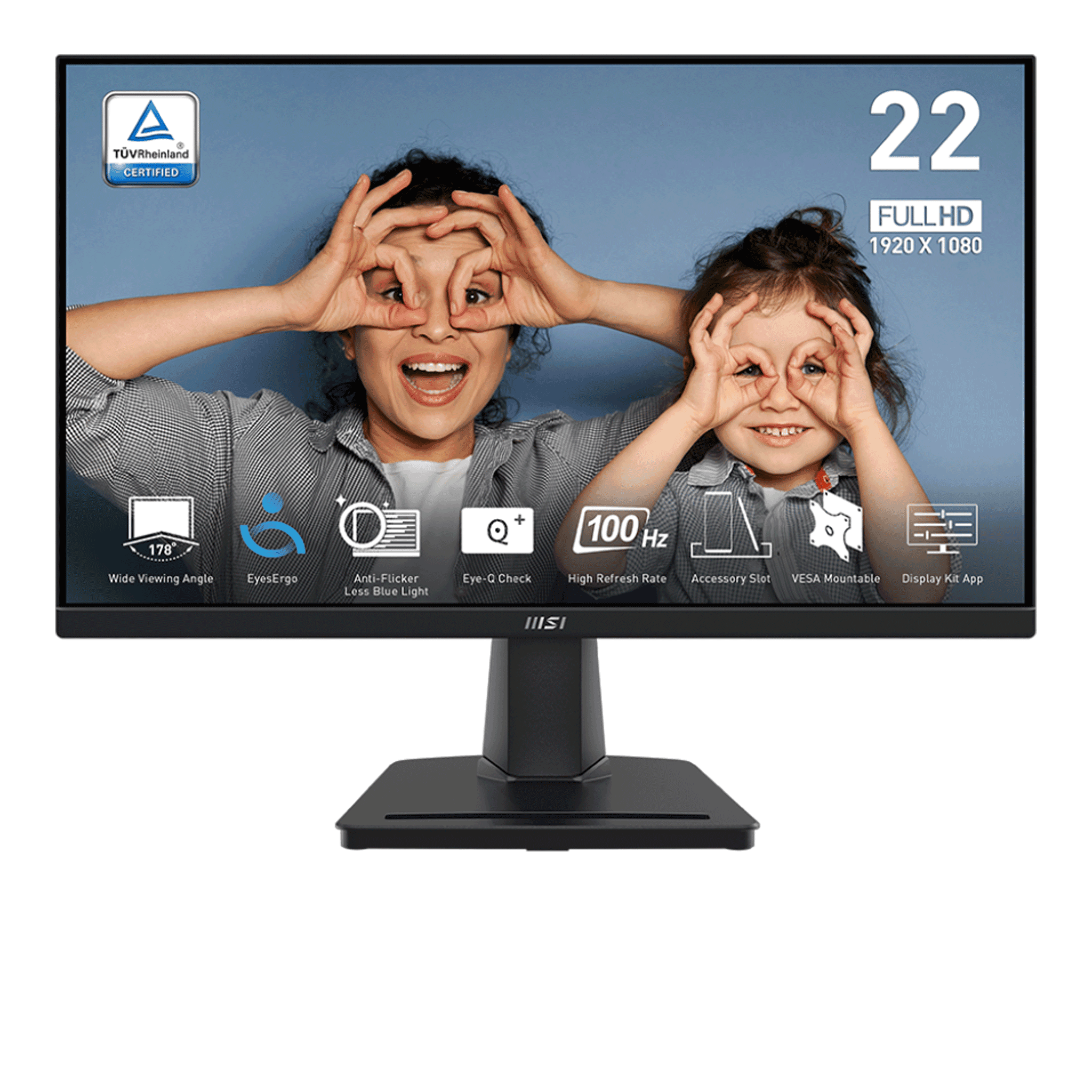 Màn hình Văn phòng MSI PRO MP225V | 22 inch, FHD, 100Hz, VA