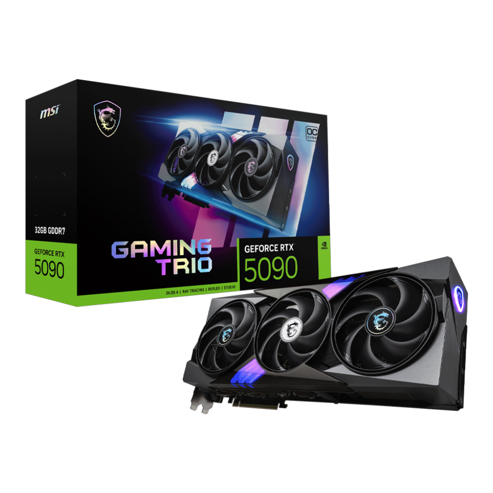 Card màn hình NVIDIA GeForce RTX 5090 MSI GAMING TRIO OC | 32GB GDDR7, 21760 CUDA, 1000W