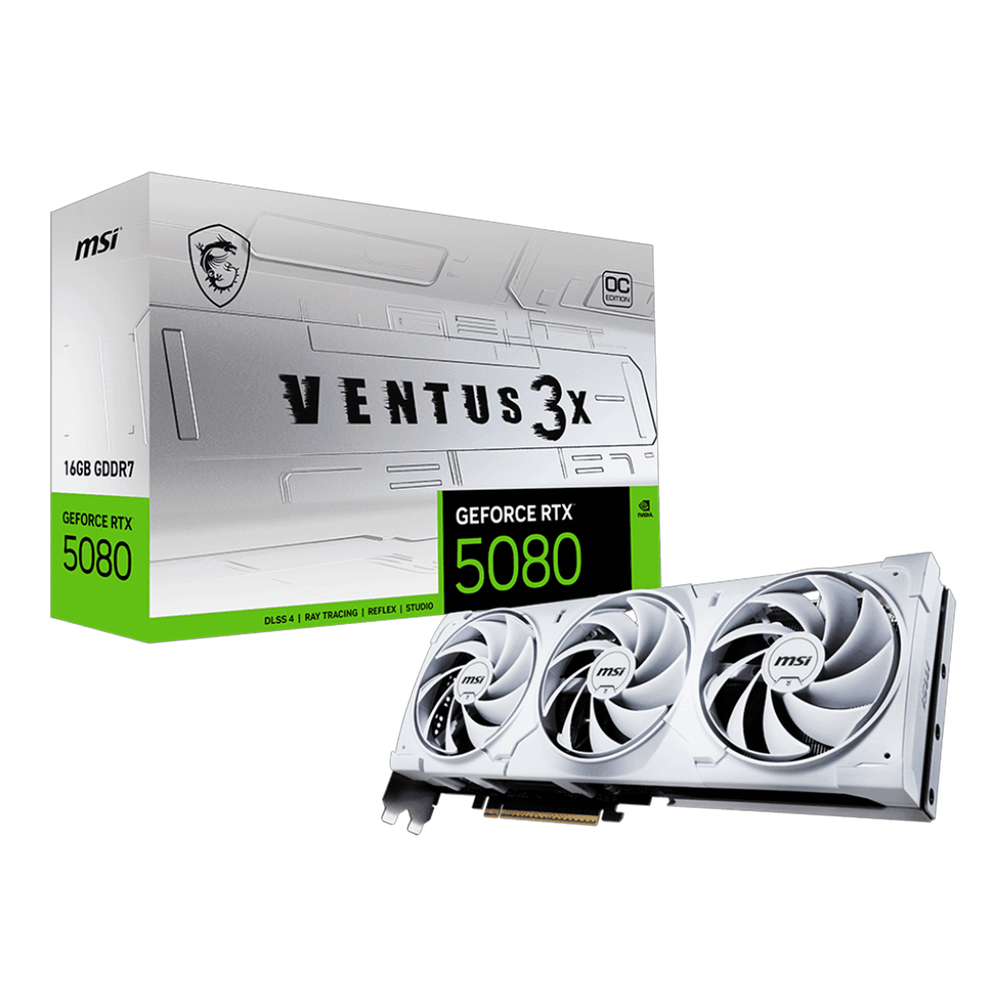 Card màn hình MSI RTX 5080 16G VENTUS 3X OC WHITE