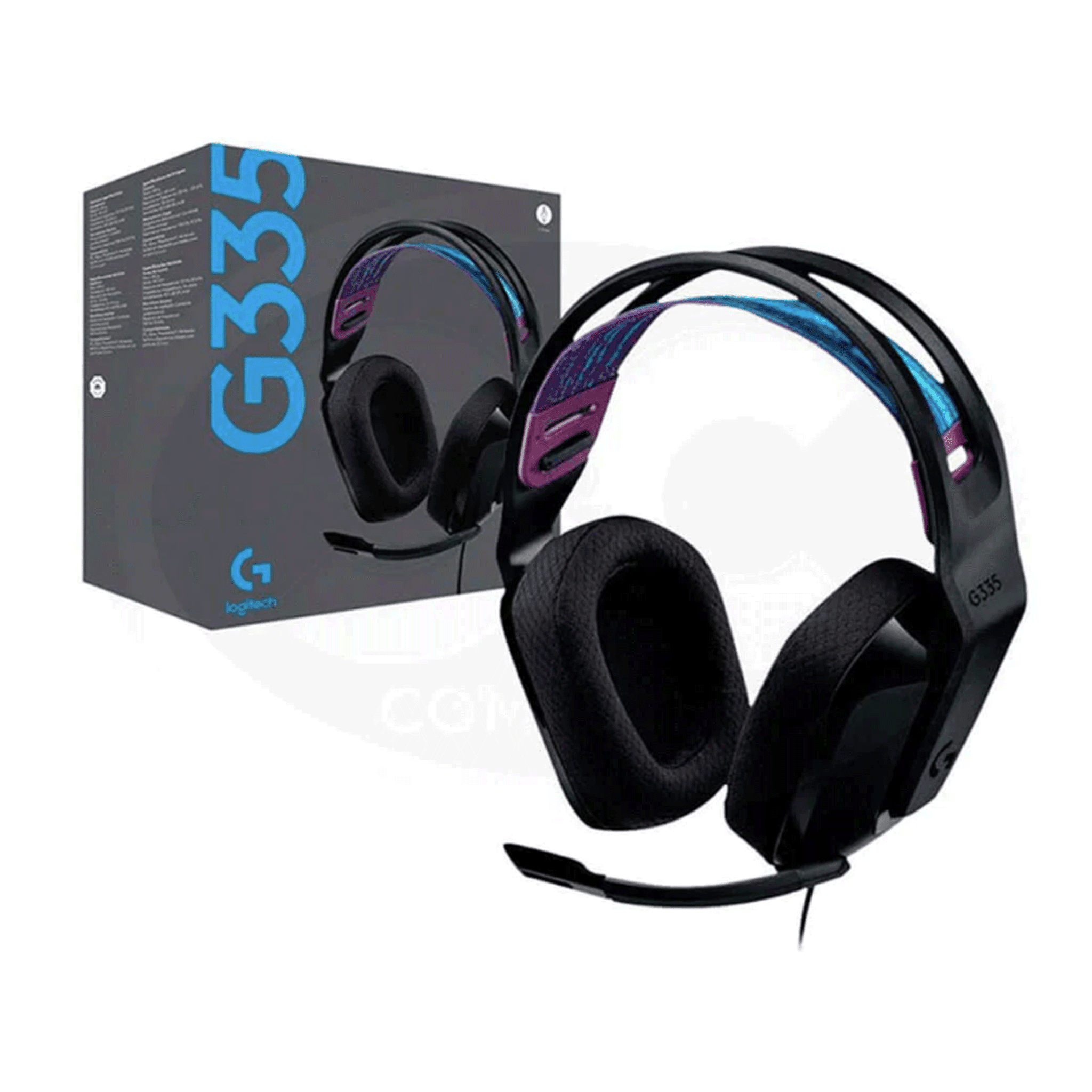 Tai nghe Gaming Logitech G335 | Có dây, On-Ear, Đen