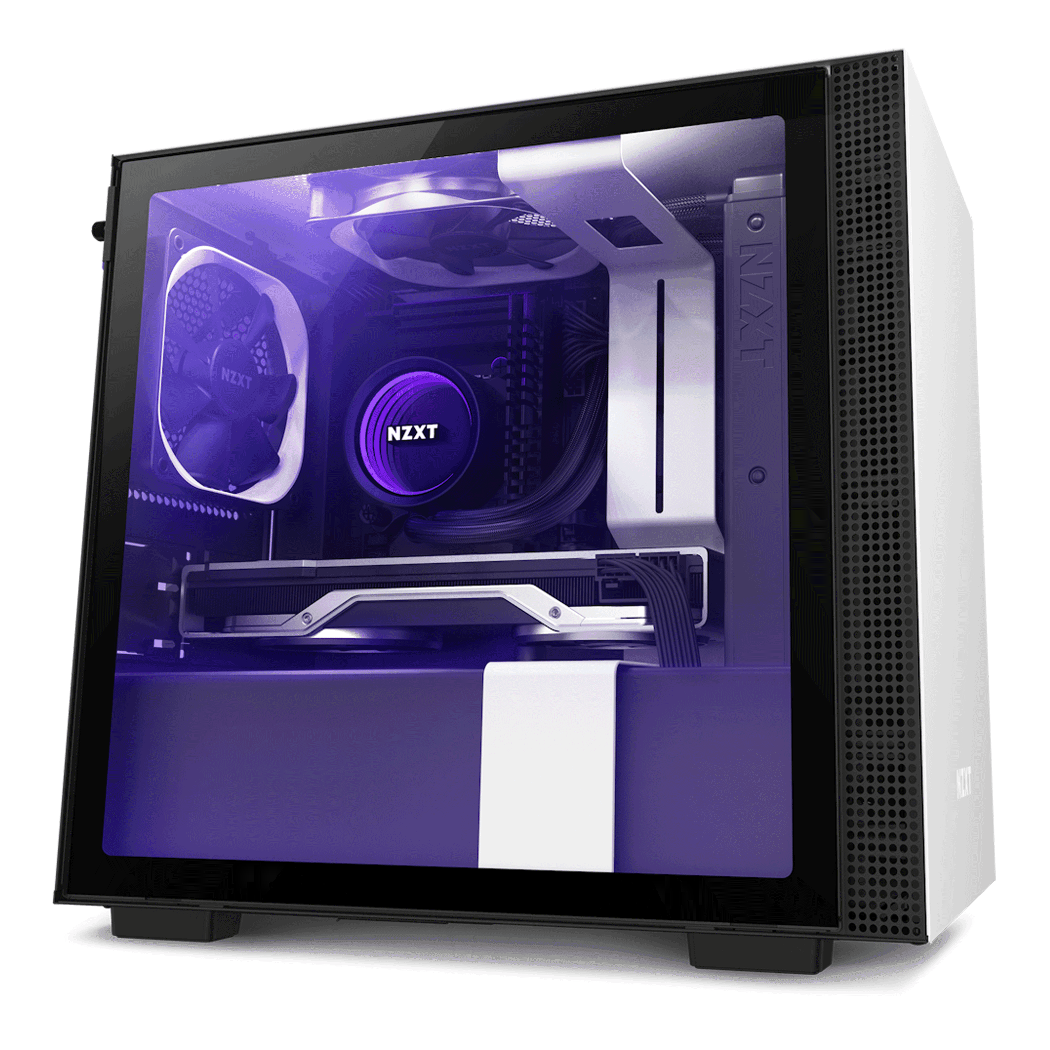 Thùng máy NZXT H210i - Đen trắng | Mini ITX, nhập khẩu (CA-H210i-W1)