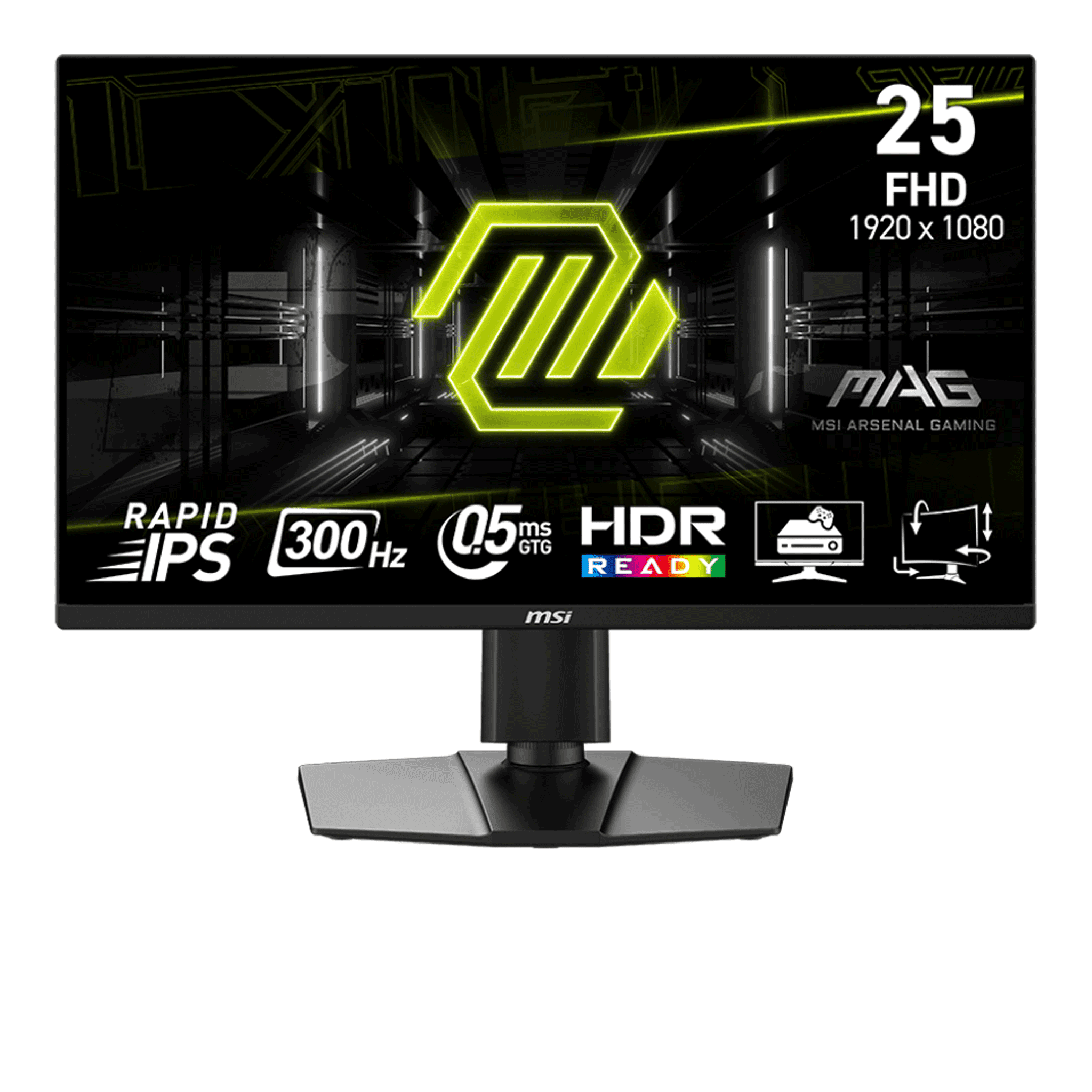Màn hình Gaming MSI MAG 255PXF | 25 inch, FHD, 300Hz, IPS, Chân CTH