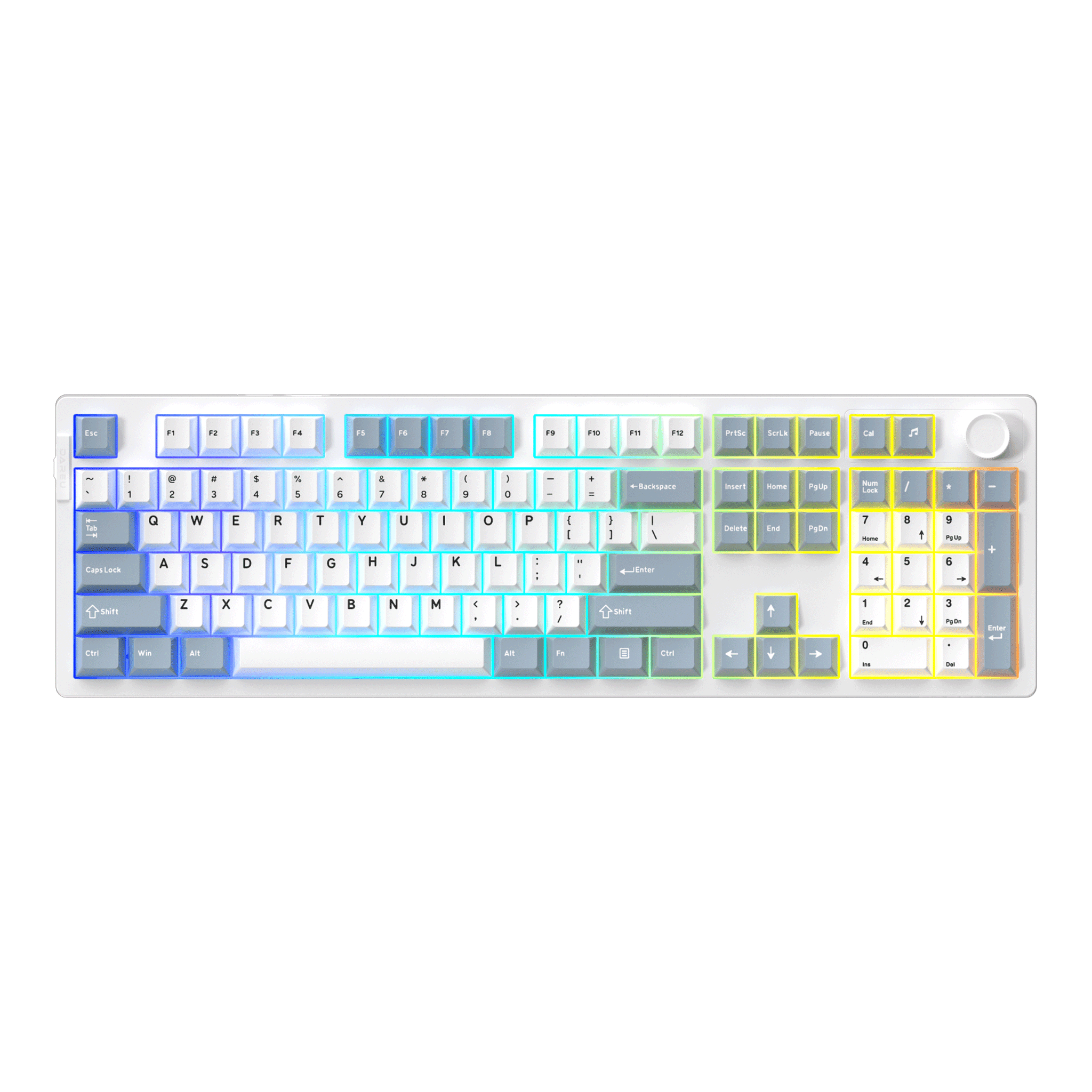 Bàn phím cơ gaming Dareu EK106 Pro | 3 Mode, Fullsize, Linear Switch, RGB, XanhHaze, Hot swap