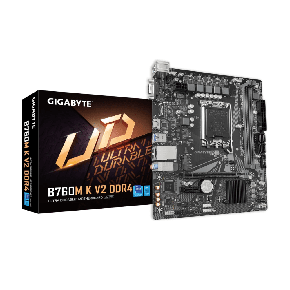 Mainboard Gigabyte B760M K V2 Rev 1.0 DDR4 | LGA 1700, mATX, 2 khe RAM