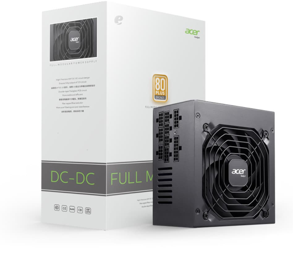 Nguồn máy tính Acer Ac650 80 Plus bronze | Full-Range, Full-Module