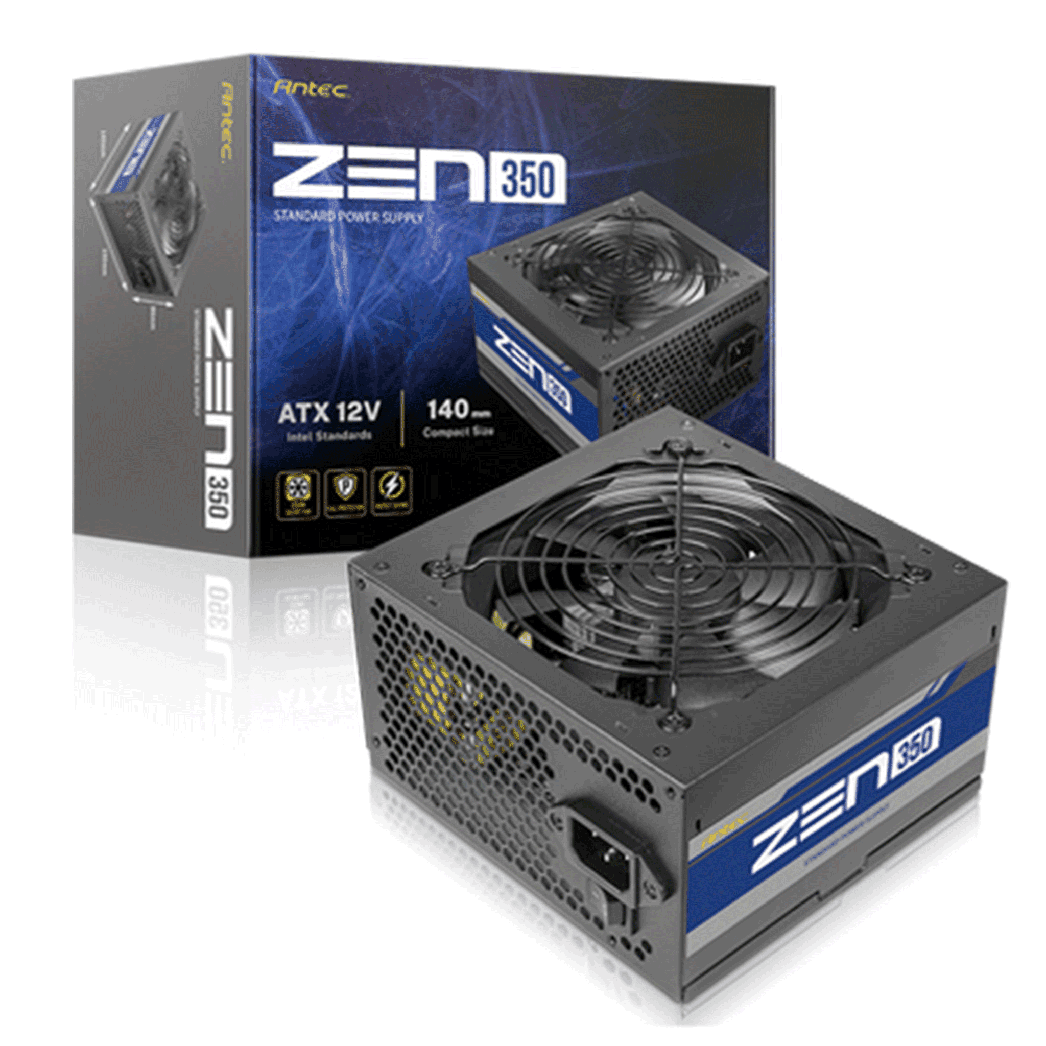 Nguồn máy tính ANTEC Atom Zen 350W | Non Modular, ATX