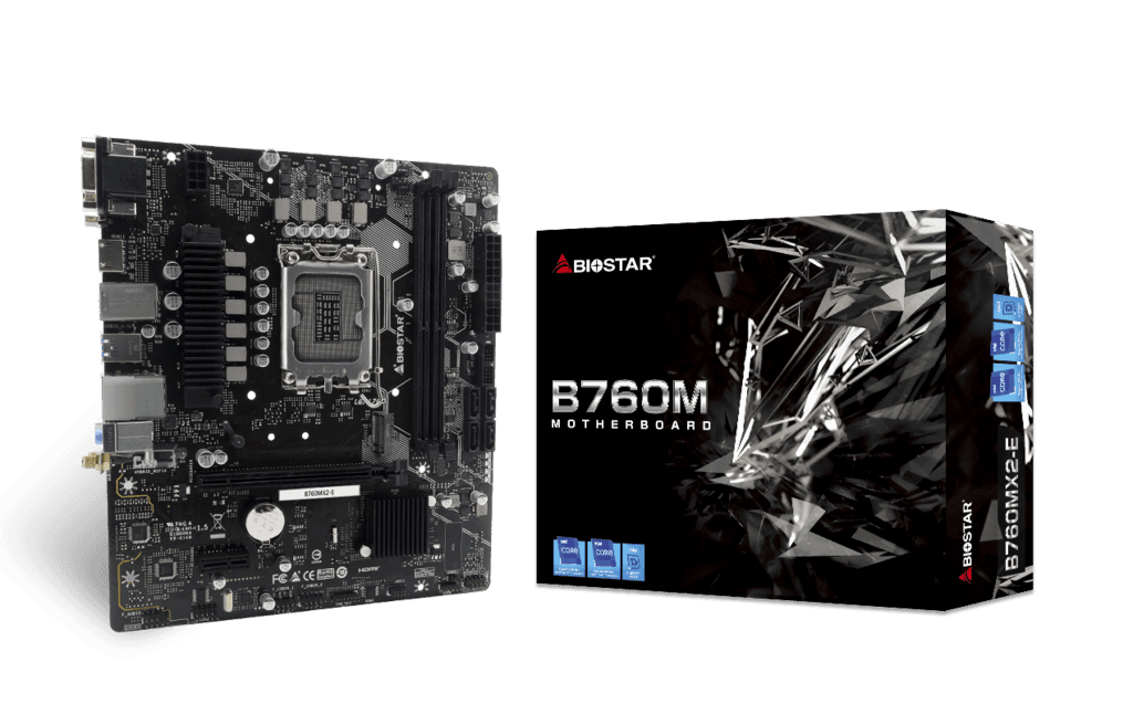 Mainboard Biostar B760MX2-E DDR5 | LGA 1700, mATX, 2 khe RAM