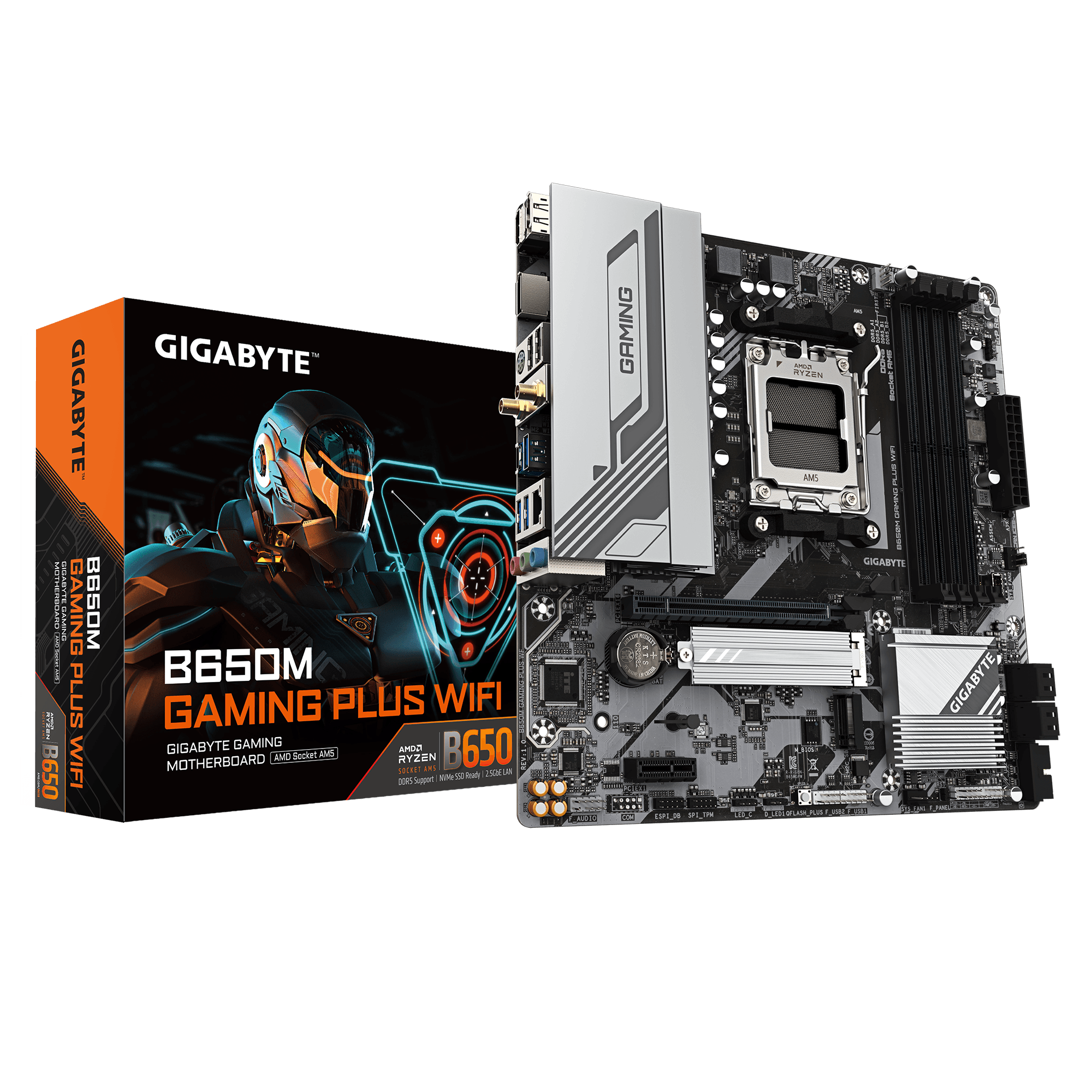Mainboard Gigabyte B650M Gaming Plus Wifi DDR5 | AM5, mATX, 4 khe RAM