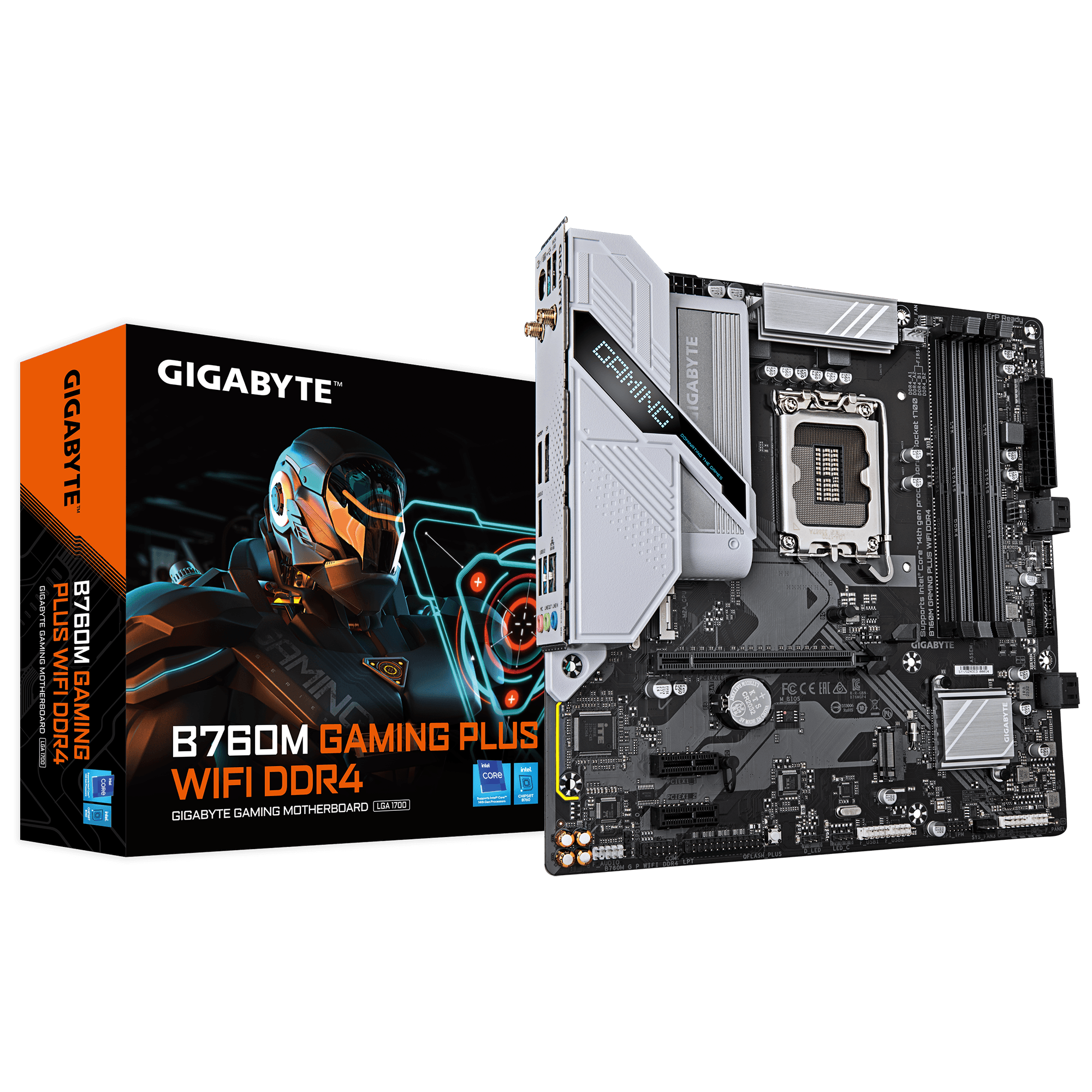 Mainboard Gigabyte B760M Gaming Plus Wifi DDR4 | LGA 1700, mATX, 4 khe RAM
