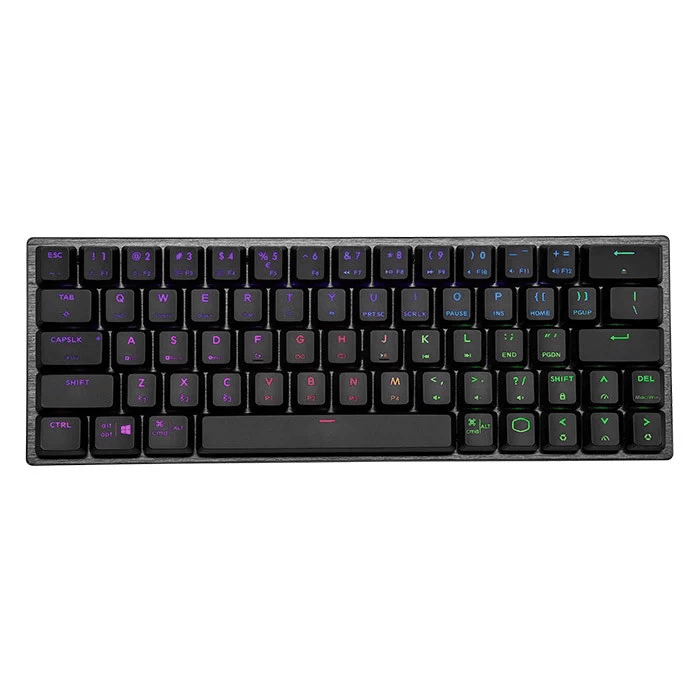 Bàn Phím Cơ Cooler Master SK622 Space Gray | Low Profile, Red Switch, RGB, TKL, Wireless