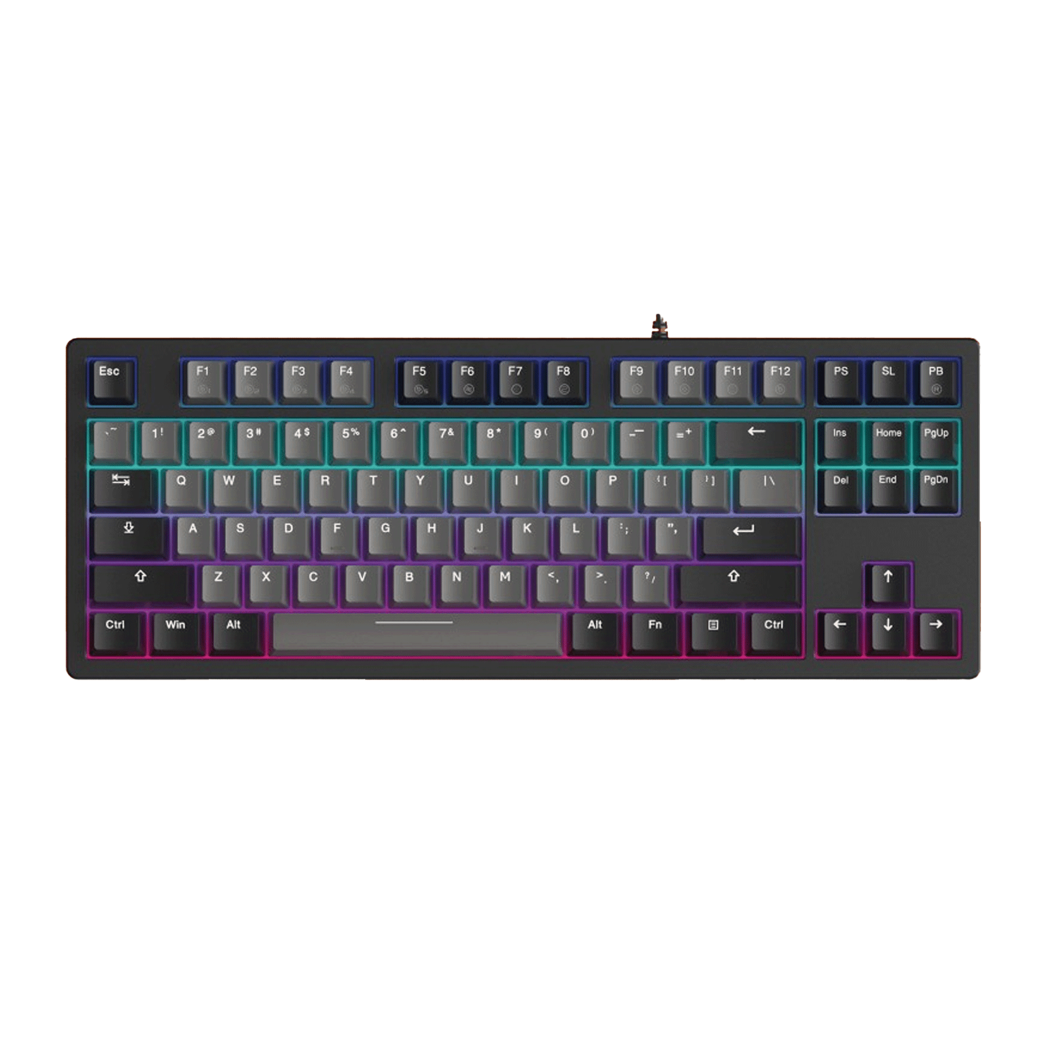 Bàn phím cơ gaming Dareu EK87 V2 | Có dây, TKL, Linear Switch, RGB, Gray/Black