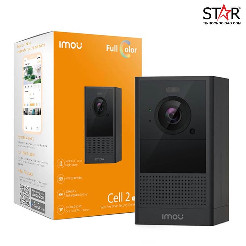 Camera WiFi ngoài trời IMOU IPC-B46LP (Cell 2) | 4MP, 2K, Full Color, Pin, Đàm thoại