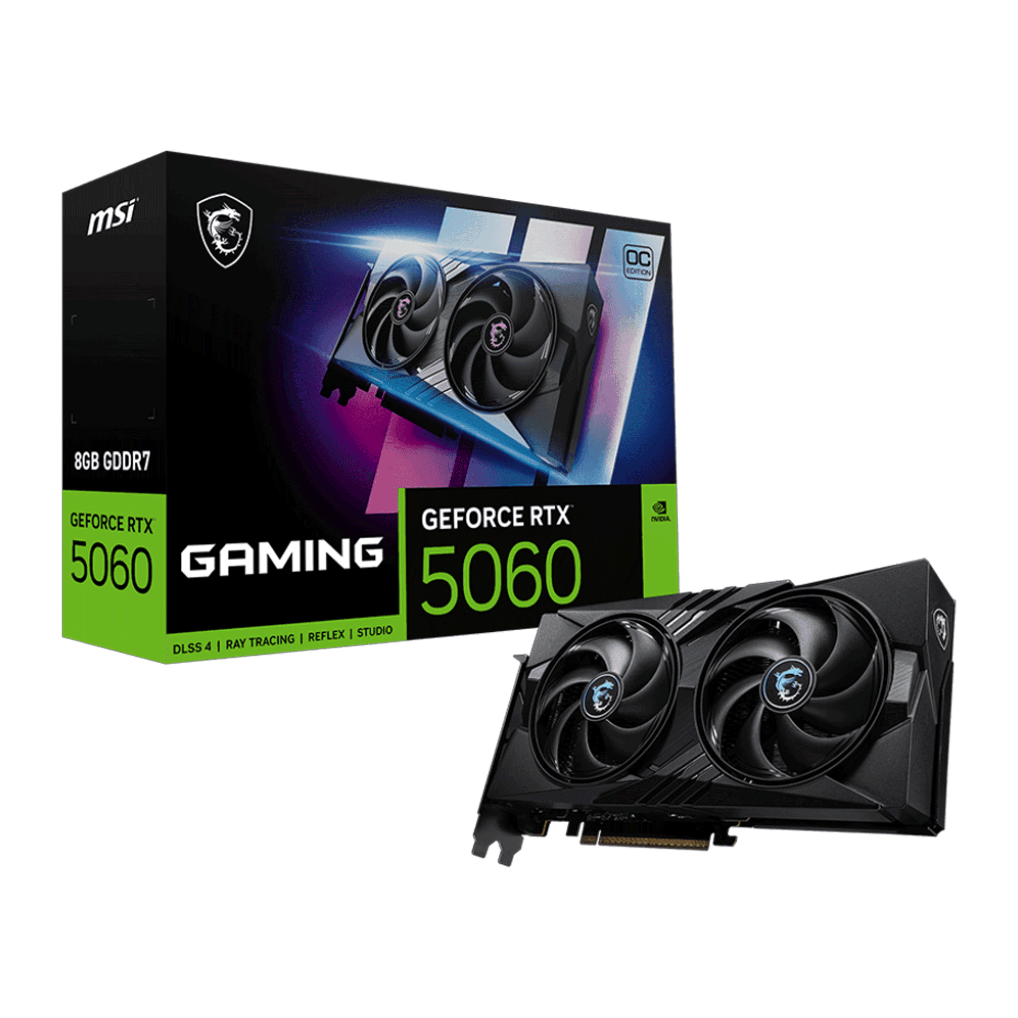 Card màn hình NVIDIA GeForce RTX 5060 MSI GAMING OC | 8GB GDDR7, 3840 CUDA, 550W