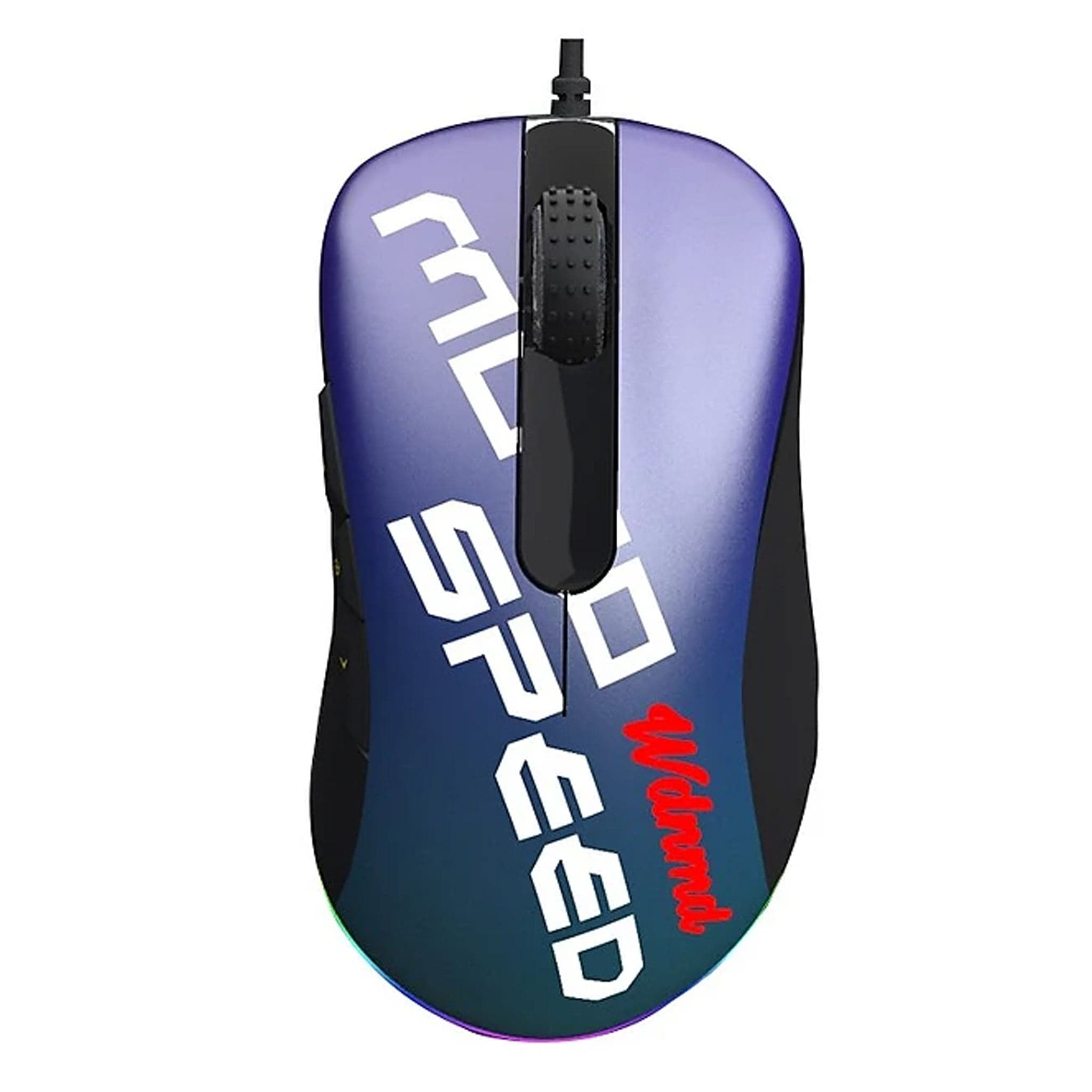 Chuột gaming Motospeed V100 | Có dây, 6200 DPI, 147g, RGB, Xanh