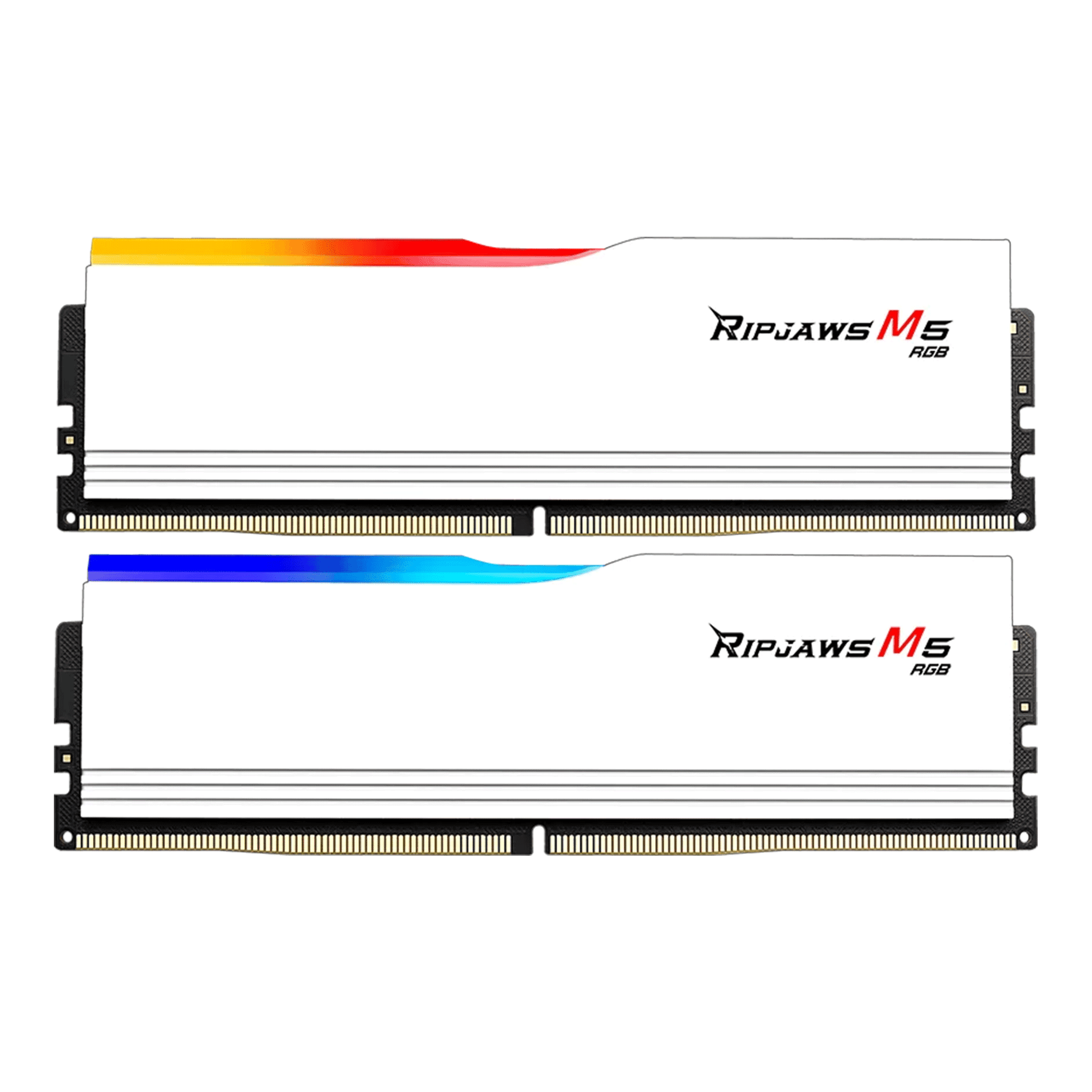 RAM PC G.SKILL Ripjaws M5 32GB RGB DDR5 White | (2x16GB), 5200MHz, Intel/AMD F5-5200J4040A16GX2-RM5RW
