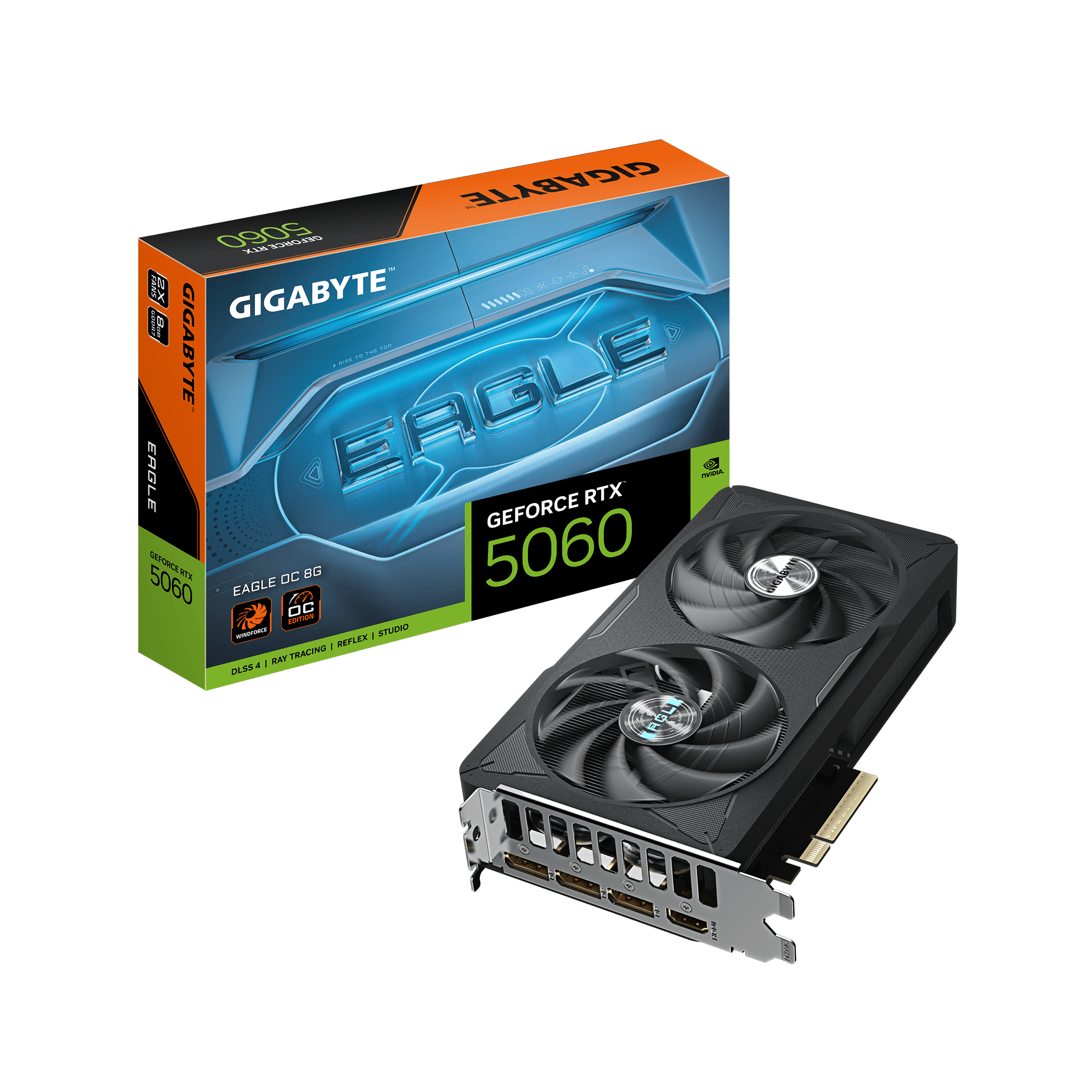 Card màn hình NVIDIA GeForce RTX 5060 Gigabyte EAGLE OC | 8GB GDDR7, 3840 CUDA, 550W