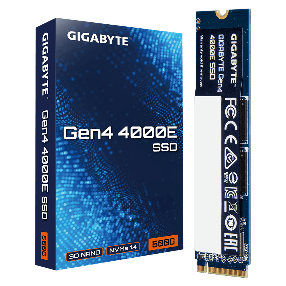 Ổ cứng SSD Gigabyte 4000E 500GB | PCIe Gen4 x4 NVMe, M.2 2280 (G440E500G)