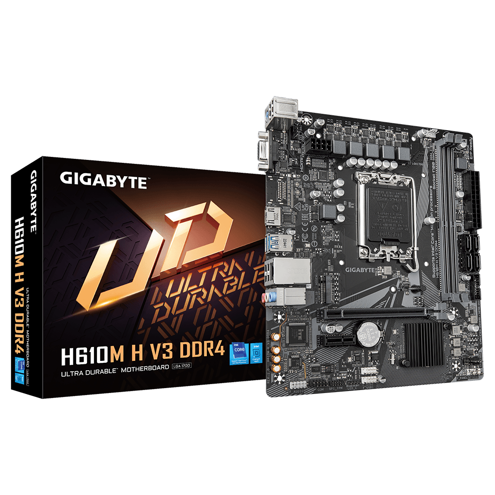 Mainboard Gigabyte H610M H V3 Rev 1.0 DDR4 | LGA 1700, mATX, 2 khe RAM