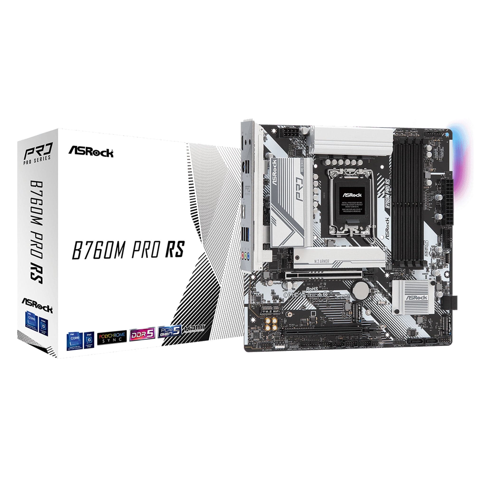 Mainboard ASRock B760M Pro RS DDR5 | LGA 1700, mATX, 4 khe RAM