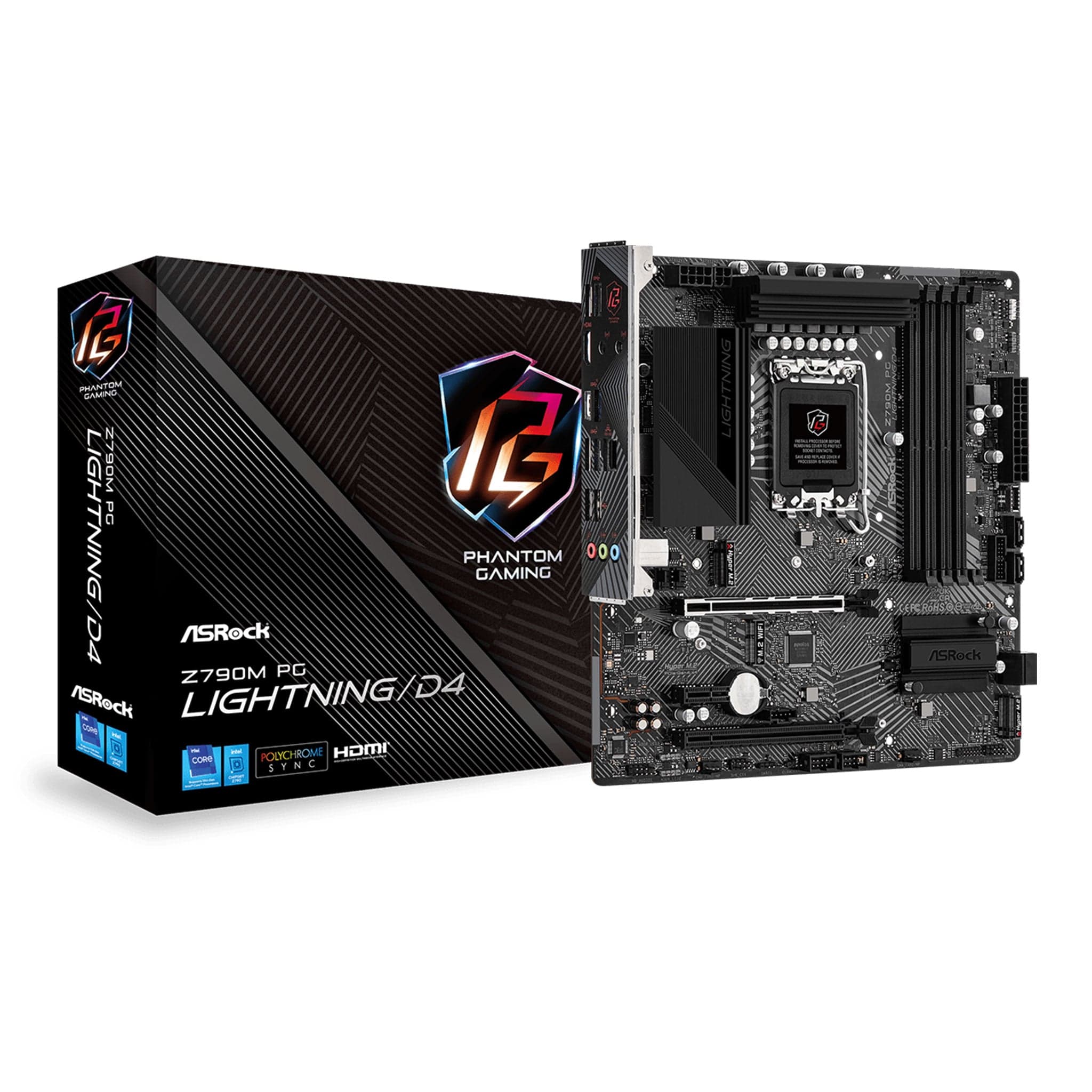 Mainboard ASRock Z790M PG Lightning DDR4 | LGA 1700, mATX, 4 khe RAM