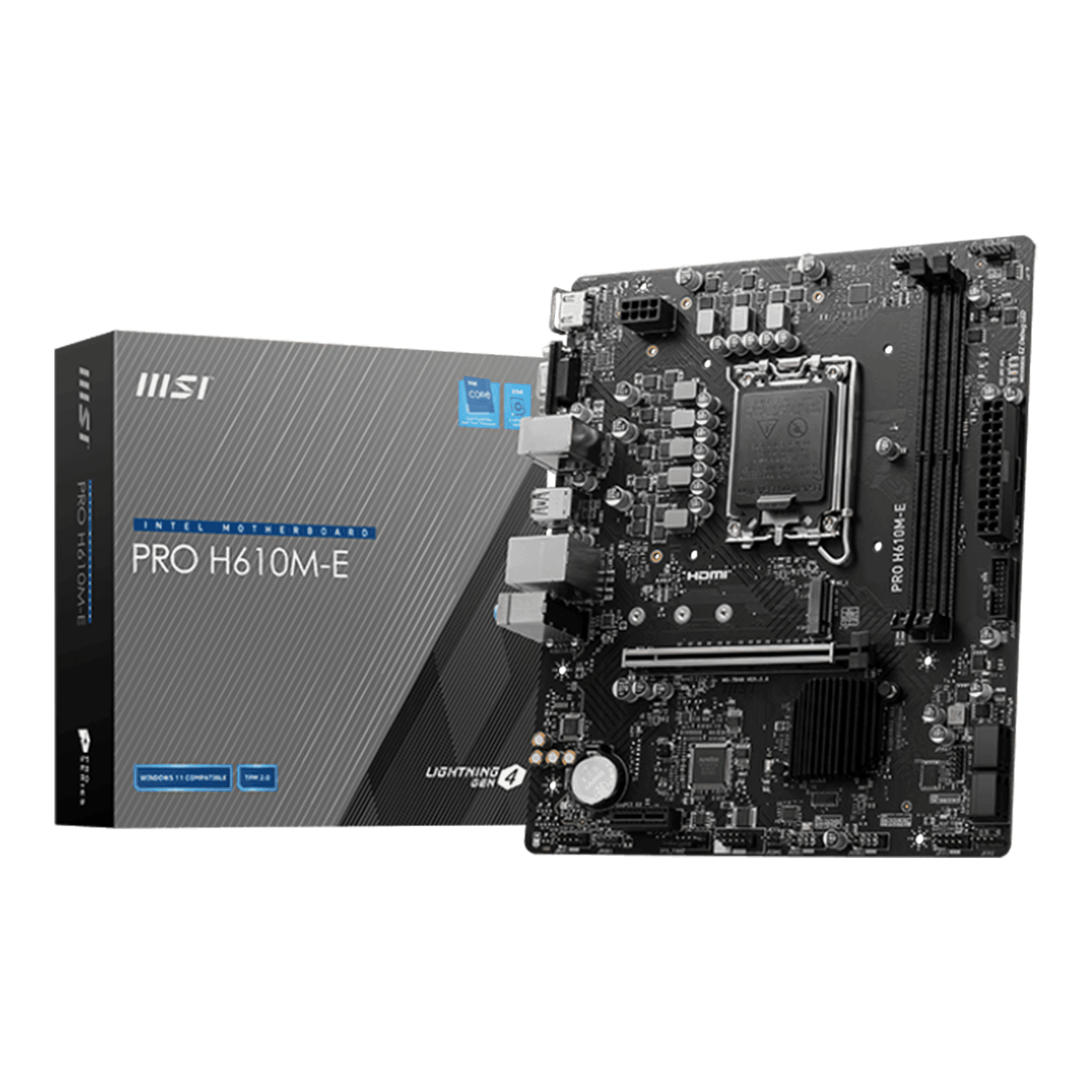 Mainboard MSI Pro H610M-E DDR5 | LGA 1700, mATX, 2 khe RAM