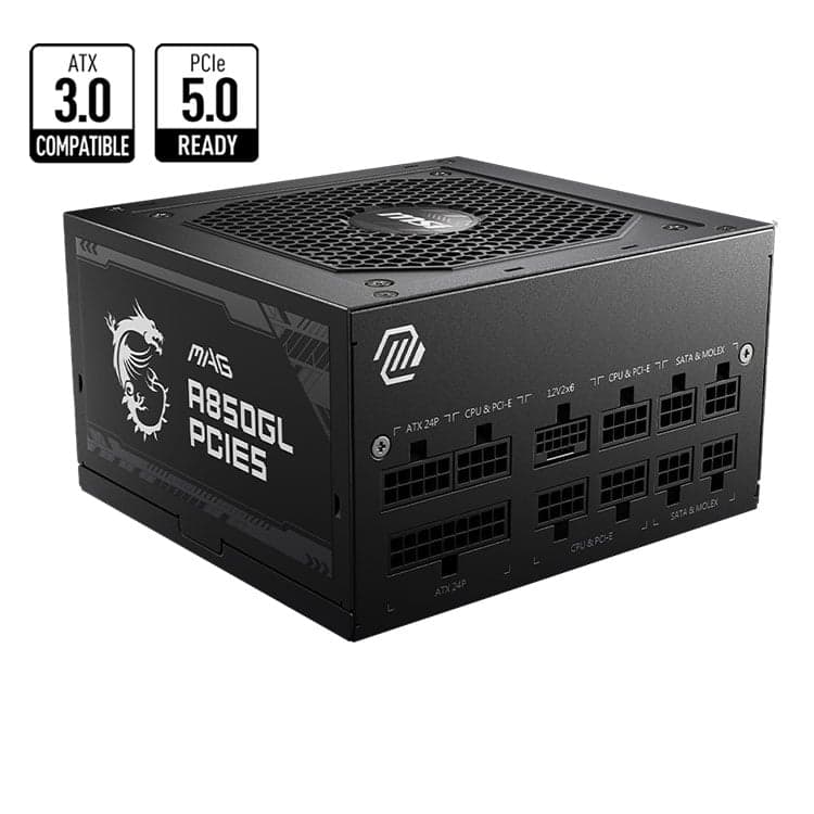 Nguồn máy tính Msi Mag A850GL Pcie5 80 Plus Gold | Full Module