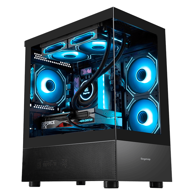 Thùng máy Segotep Endura 240S - Đen | Micro ATX, không fan