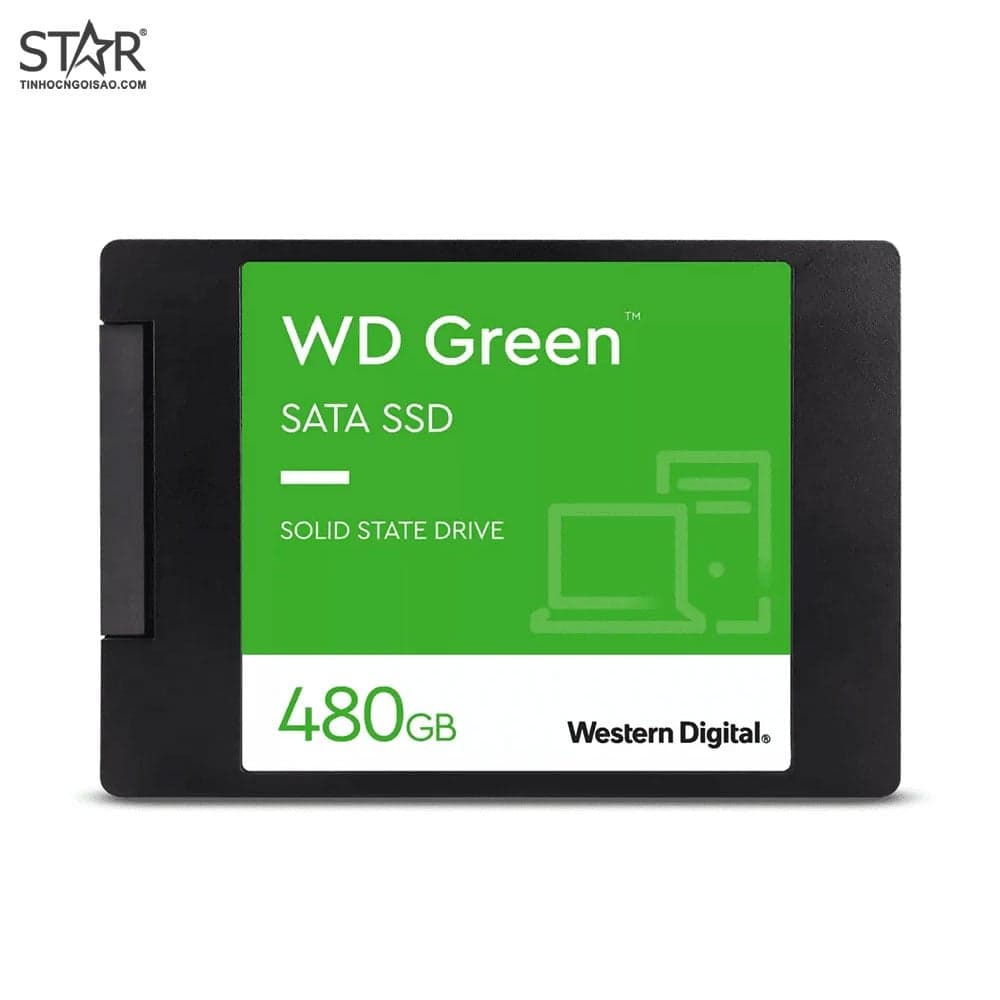 Ổ cứng SSD Western Digital Green 480GB Cũ | SATA III, 2.5" (WDS480G3G0A)
