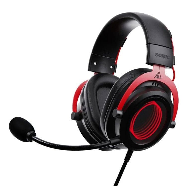 Tai nghe Gaming Somic GB2 7.1 | Có dây, Over Ear, RGB, Đen - Đỏ