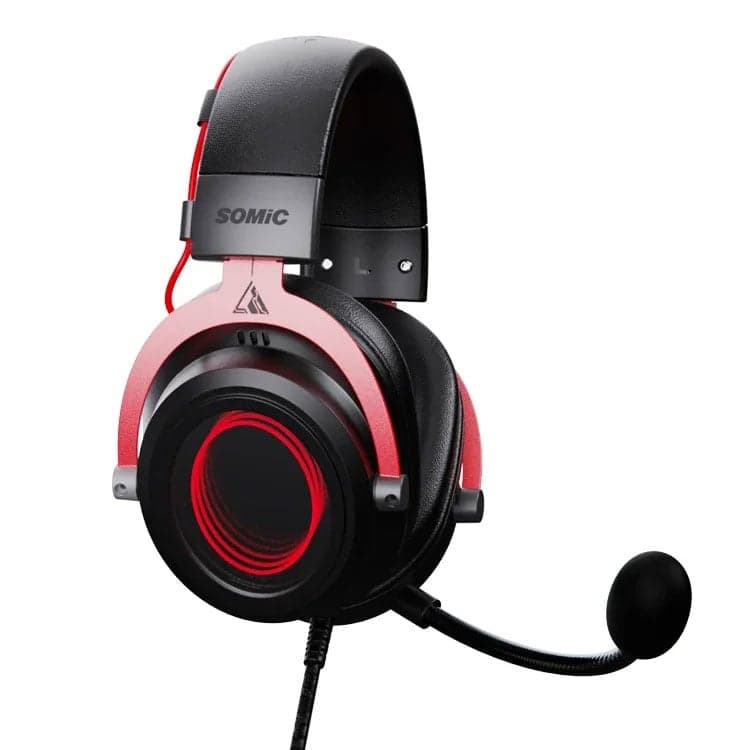 Tai nghe Gaming Somic GB2 7.1 | Có dây, Over Ear, RGB, Đen - Đỏ