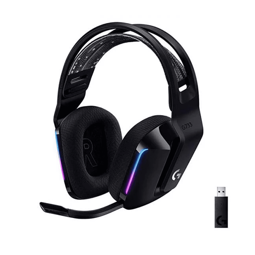 Tai nghe Gaming Logitech G733 LightSpeed (981-000867) | Không dây, Over-ear, RGB, Đen