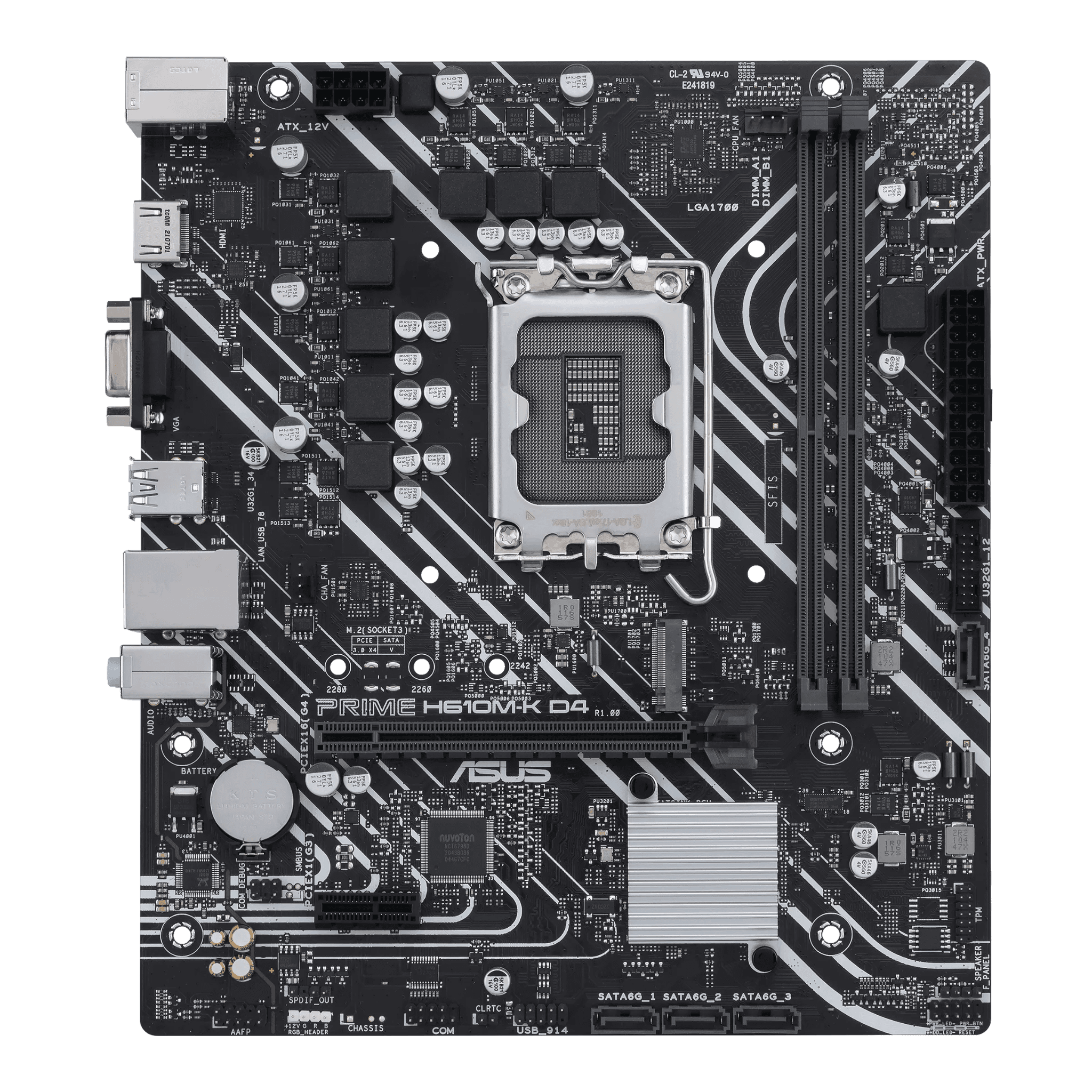Mainboard ASUS PRIME H610M-K D4-CSM | Intel H610, LGA1700, mATX, 2 khe DDR4, PCIe 4.0, M.2 PCIe 3.0