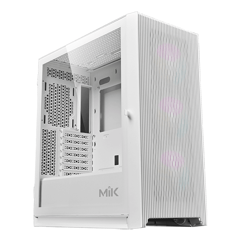 Thùng máy MIK Storm 360 - White | Trắng, không kèm fan