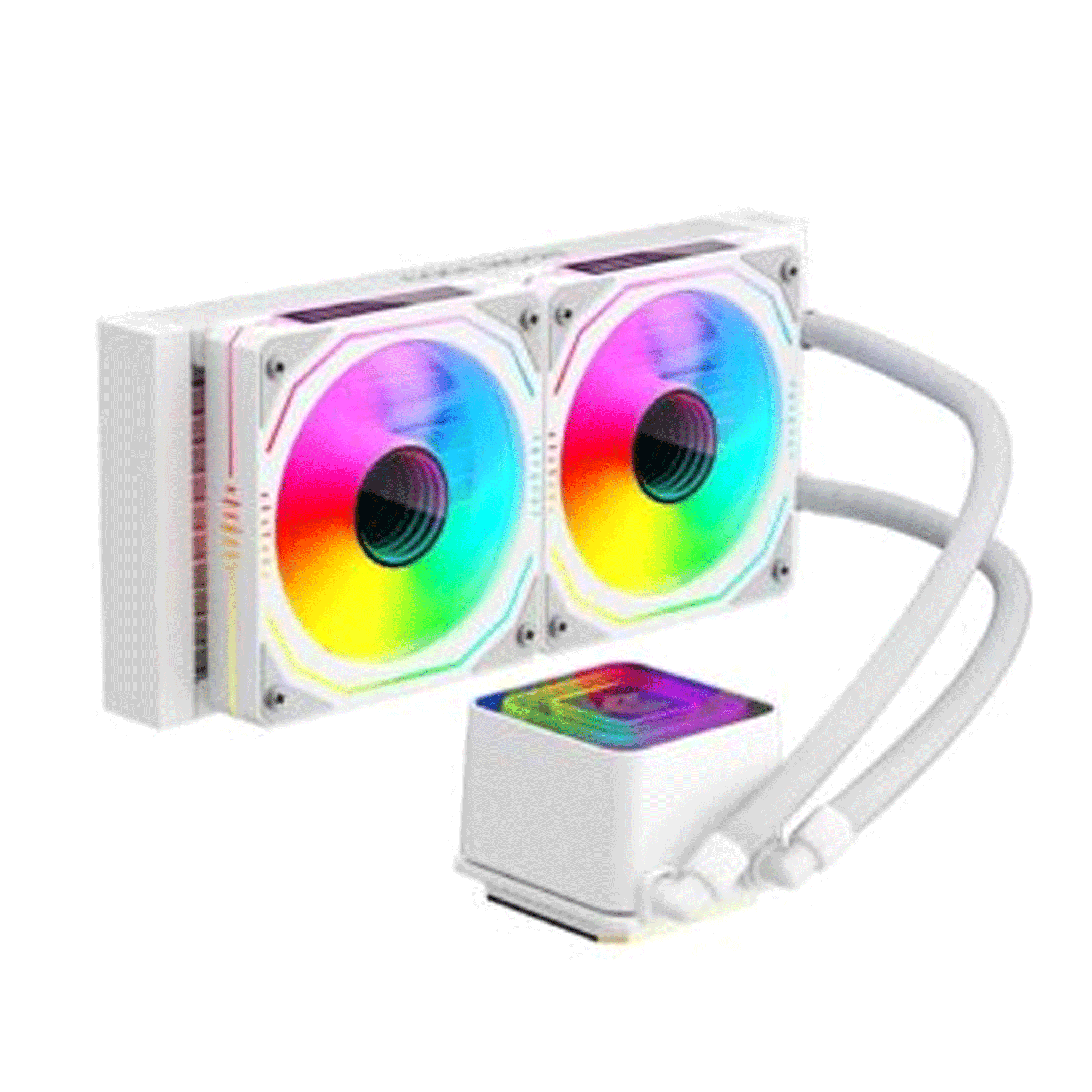 Tản nhiệt nước Coolmoon Glacier 240 | ARGB, Trắng