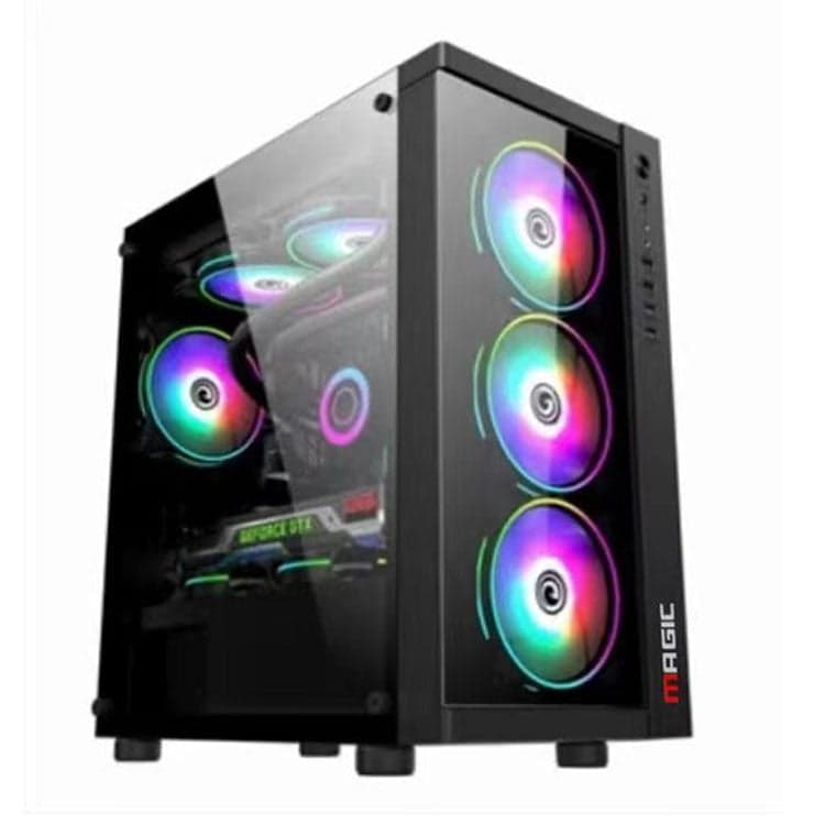 Thùng máy Magic GM-01 | Micro ATX, sẵn 4 fan RGB