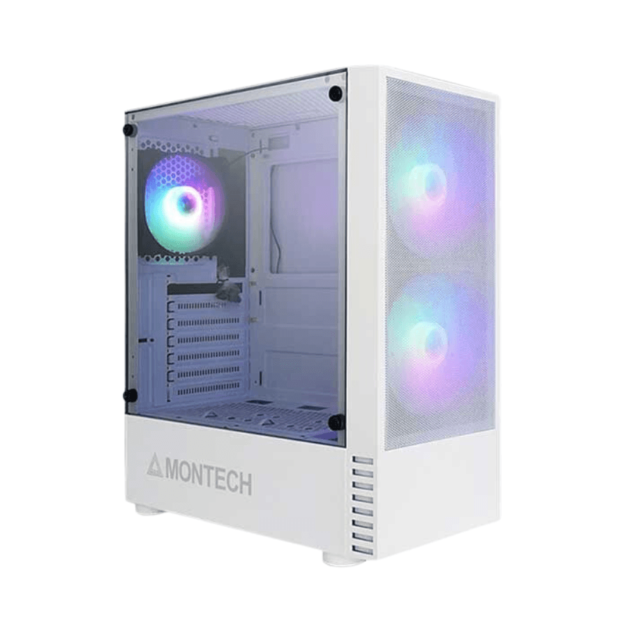 Thùng máy Montech X2 White (Trắng) (Tặng 3 Fan Rainbow)