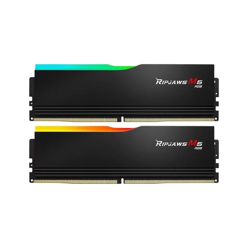 RAM PC G.SKILL Ripjaws M5 32GB RGB DDR5 Black | (2x16GB), 6400MHz, Intel/AMD F5-6400J3648F16GX2-RM5RK