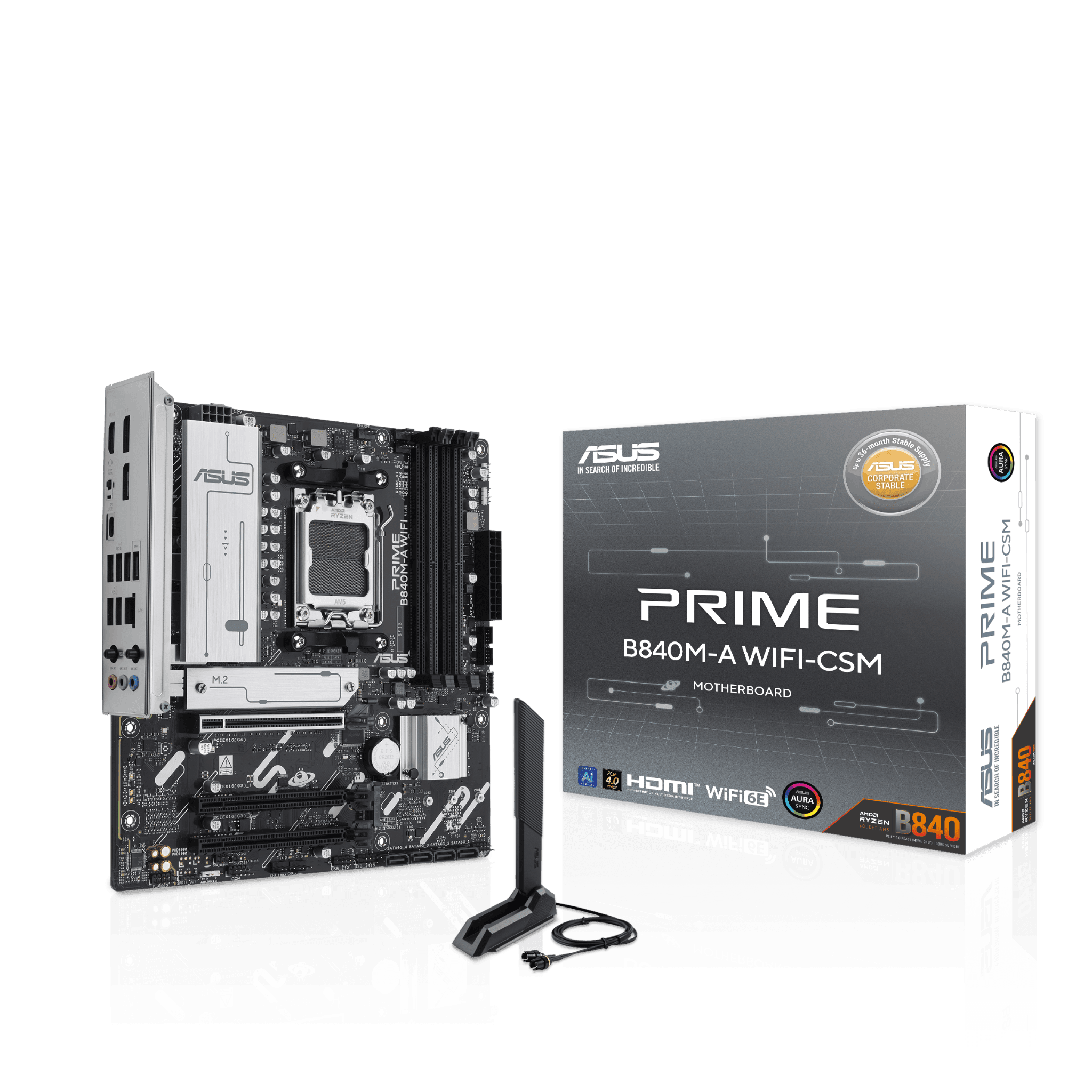 Mainboard ASUS Prime B840M-A Wifi DDR5 | AM5, mATX, 4 khe RAM