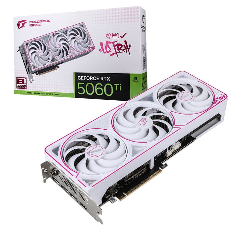 Card màn hình NVIDIA GeForce RTX 5060 Ti Colorful iGame Ultra W OC | 8GB GDDR7, 4608 CUDA, 600W
