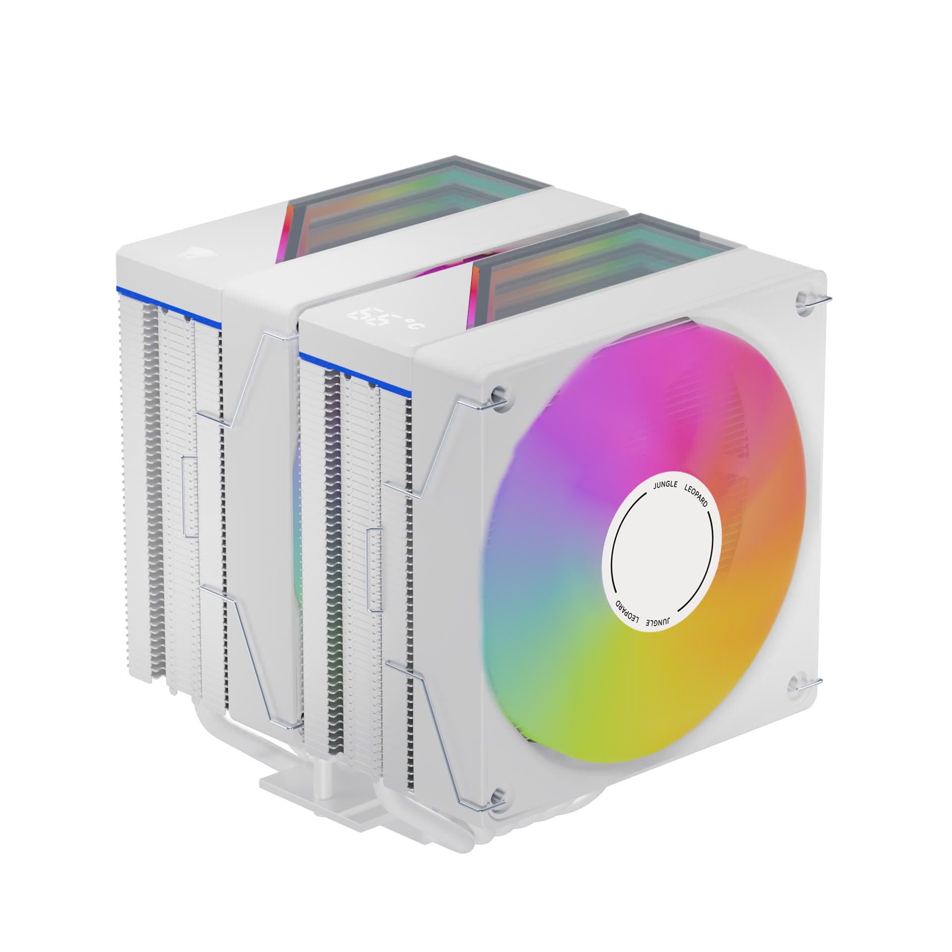 Tản nhiệt khí Leopard KF620 DGT White | ARGB Display, Trắng